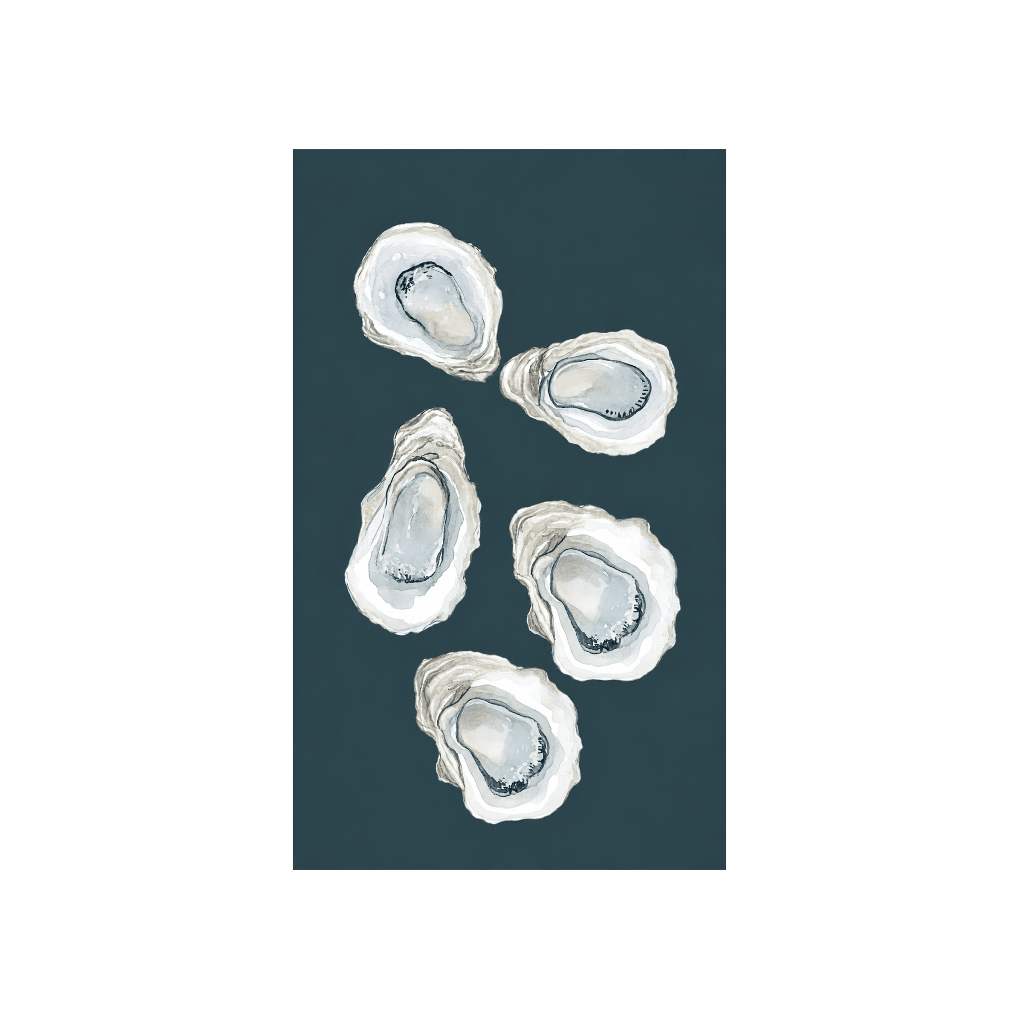 Pearl's Haven Teal Oyster Study - Tapestry - Lemon Park