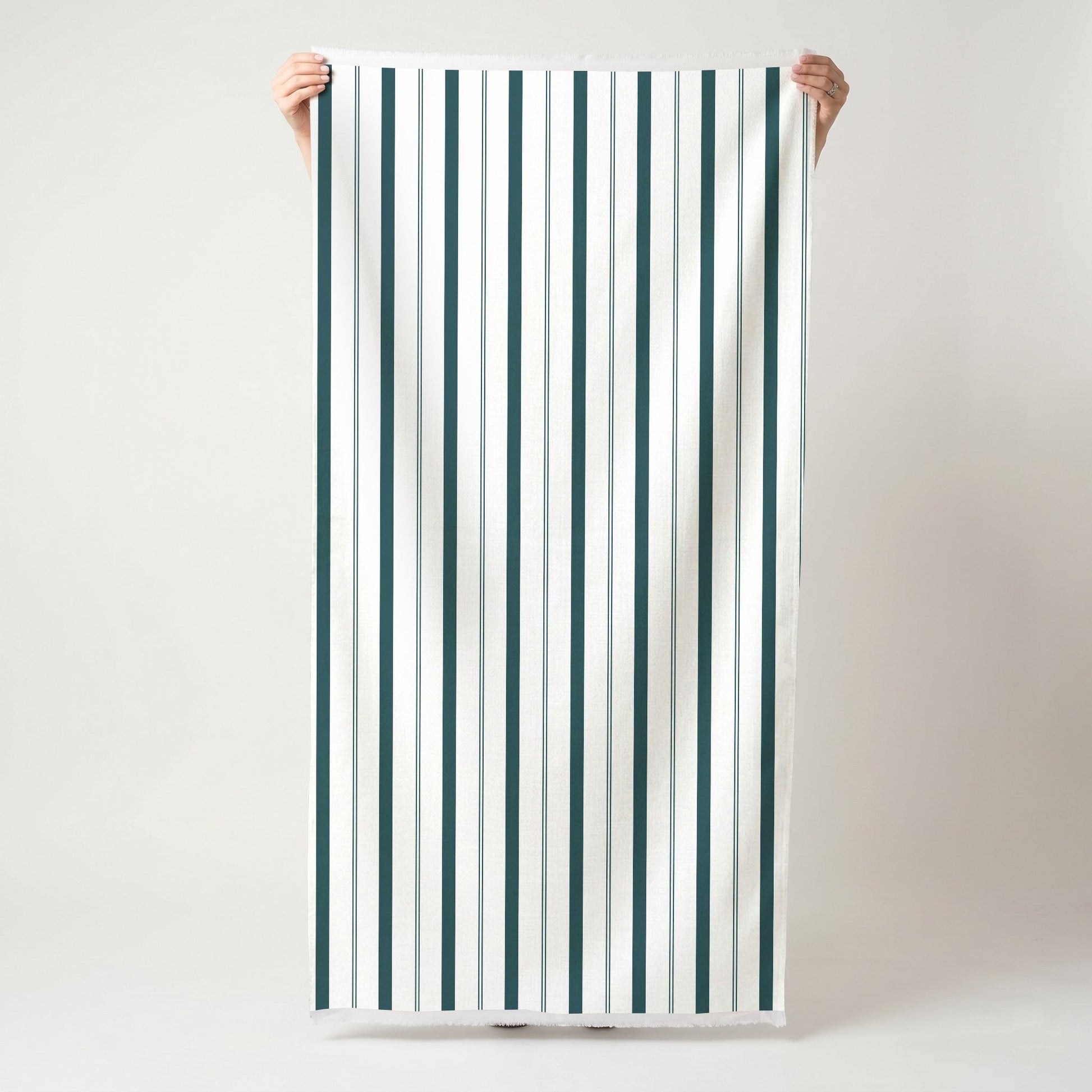 Pearl's Haven Teal Stripes - Fabric - Lemon Park