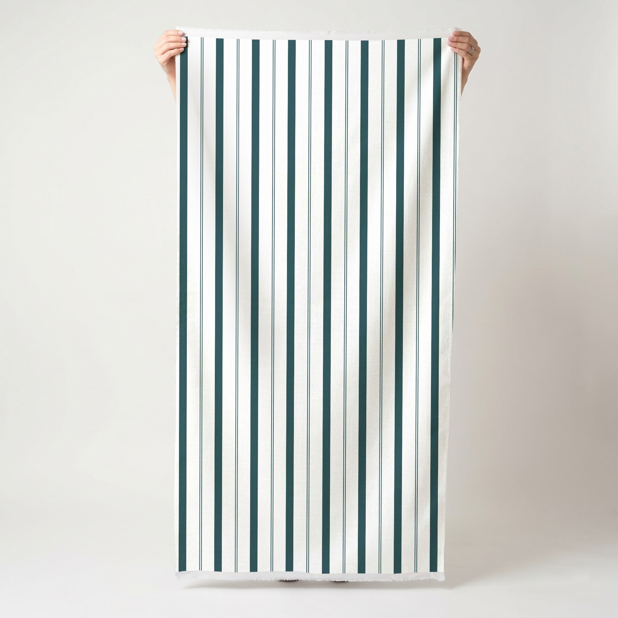 Pearl's Haven Teal Stripes - Fabric - Lemon Park