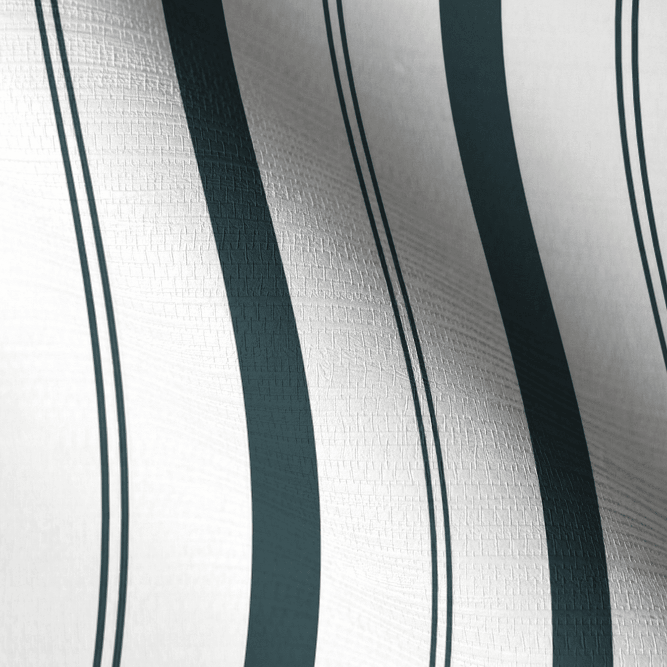 Pearl's Haven Teal Stripes Faux Grasscloth Wallpaper - Lemon Park