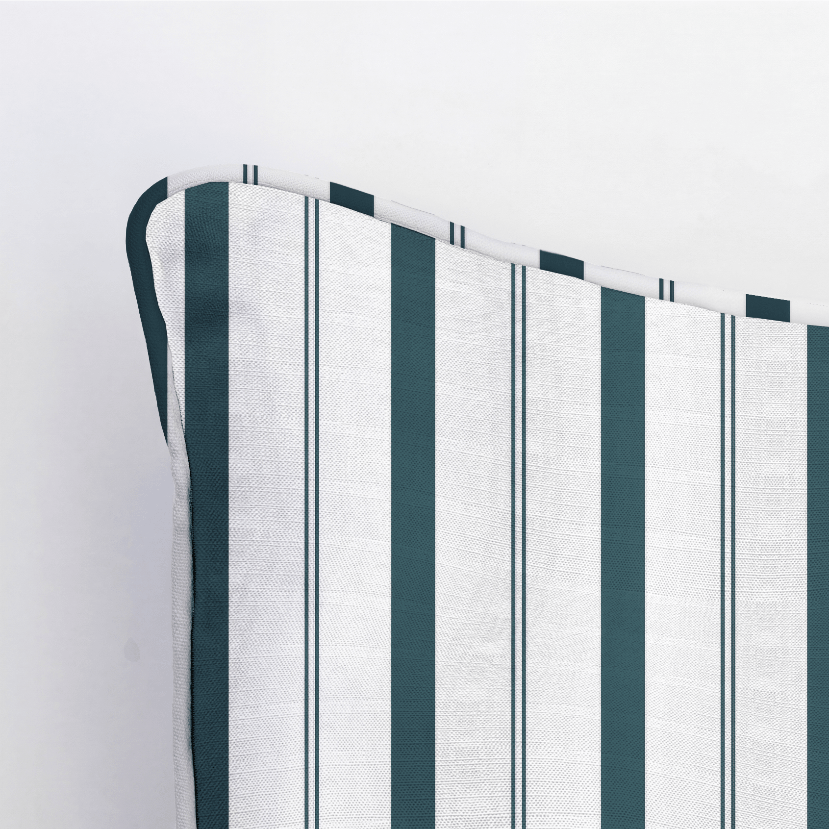 Pearl's Haven Teal Stripes Throw Pillow - Lemon Park