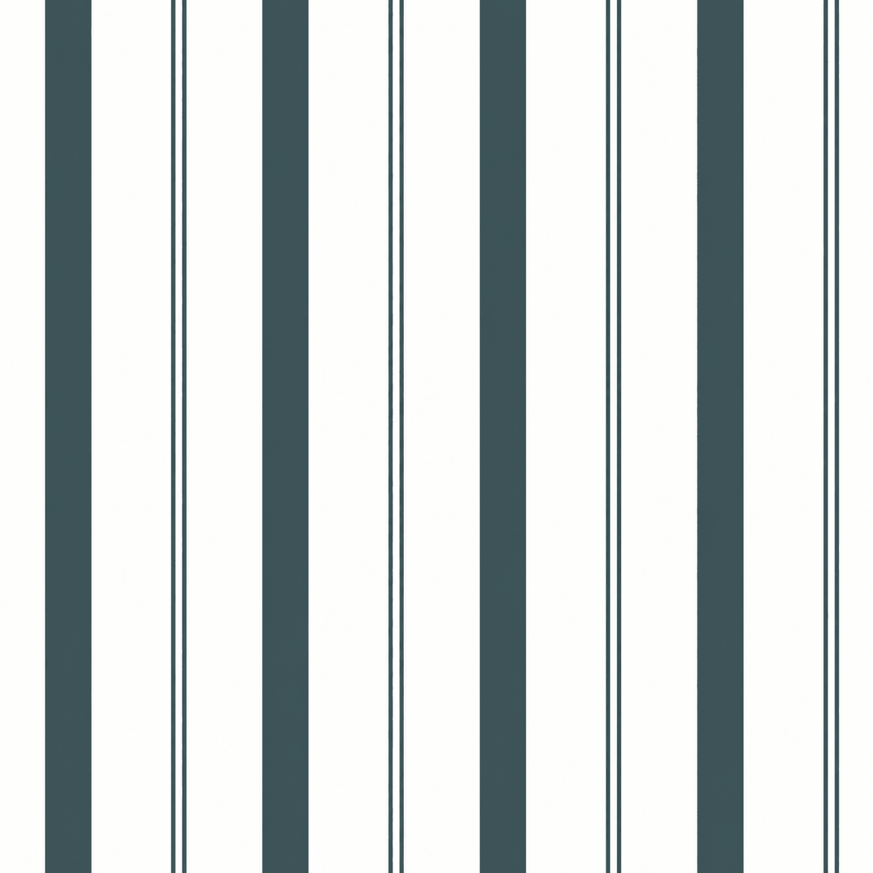 Pearl's Haven Teal Stripes Wallpaper - Lemon Park