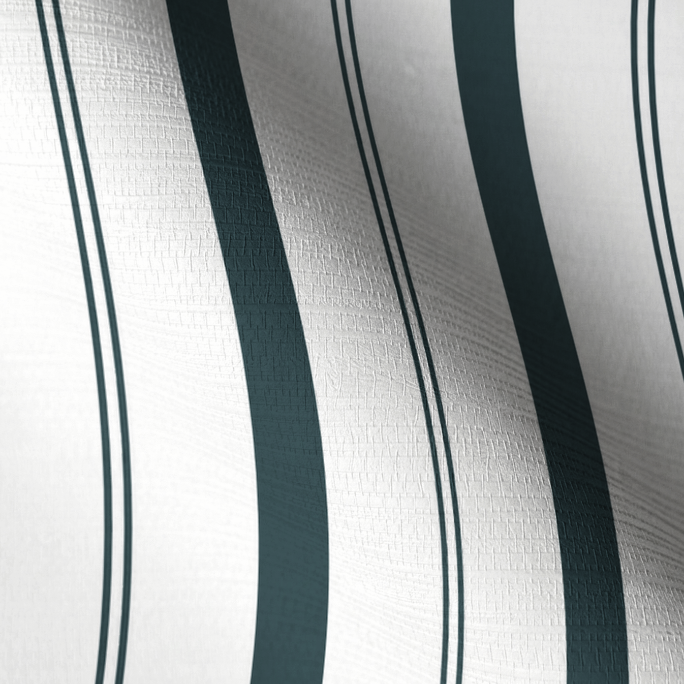Pearl's Haven Teal Stripes Faux Grasscloth Wallpaper
