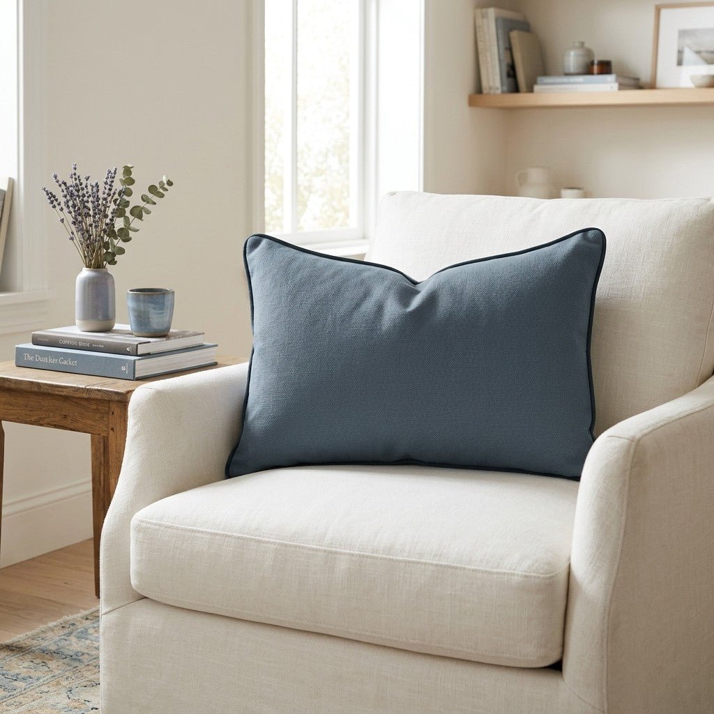 Pearl's Haven Teal Throw Pillow - Lemon Park