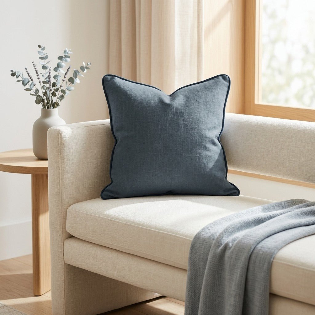 Pearl's Haven Teal Throw Pillow - Lemon Park