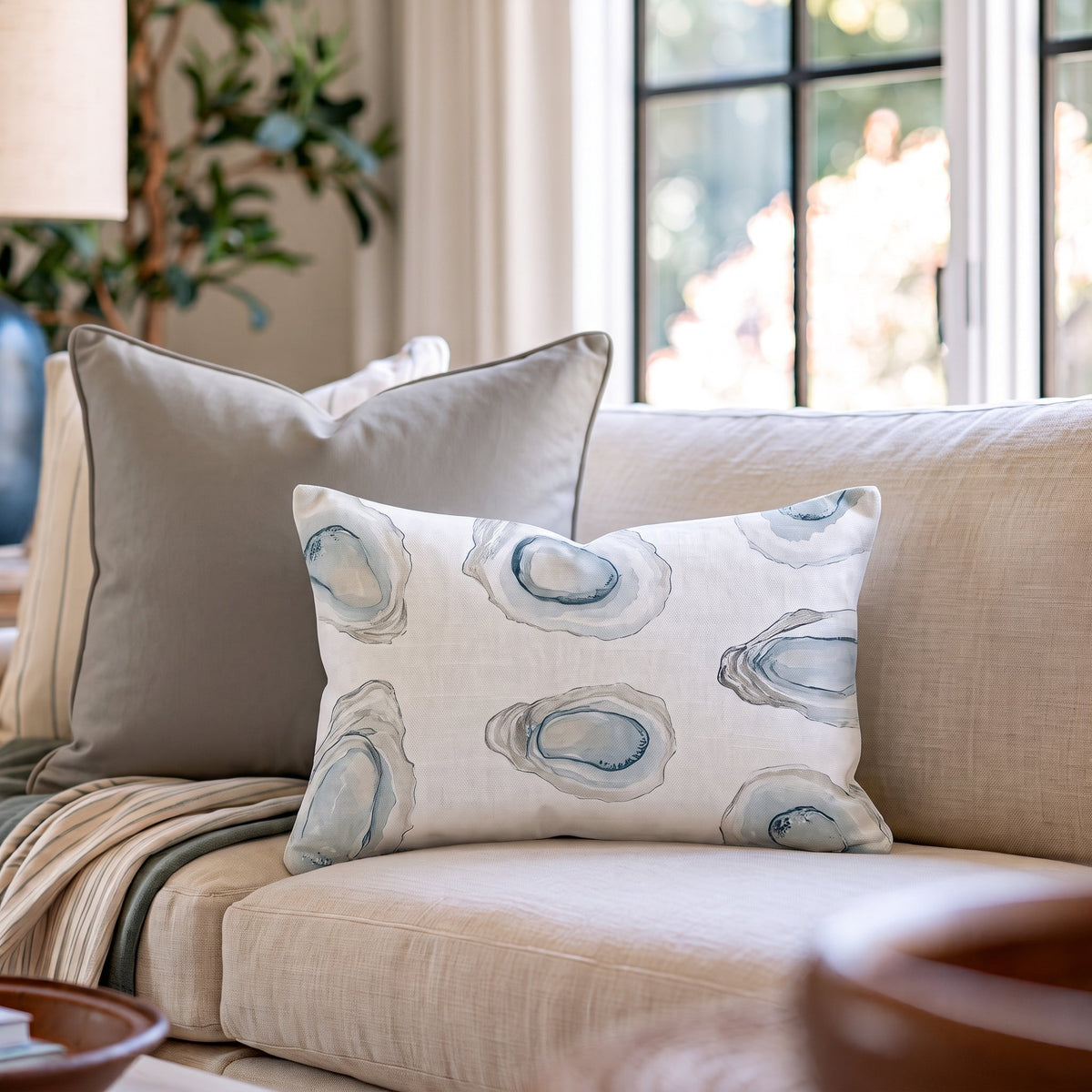 Pearl's Haven Throw Pillow - Lemon Park
