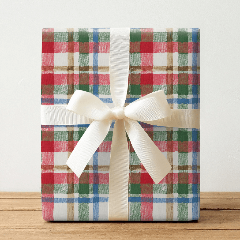 Pembroke Plaid - Wrapping Paper - Lemon Park
