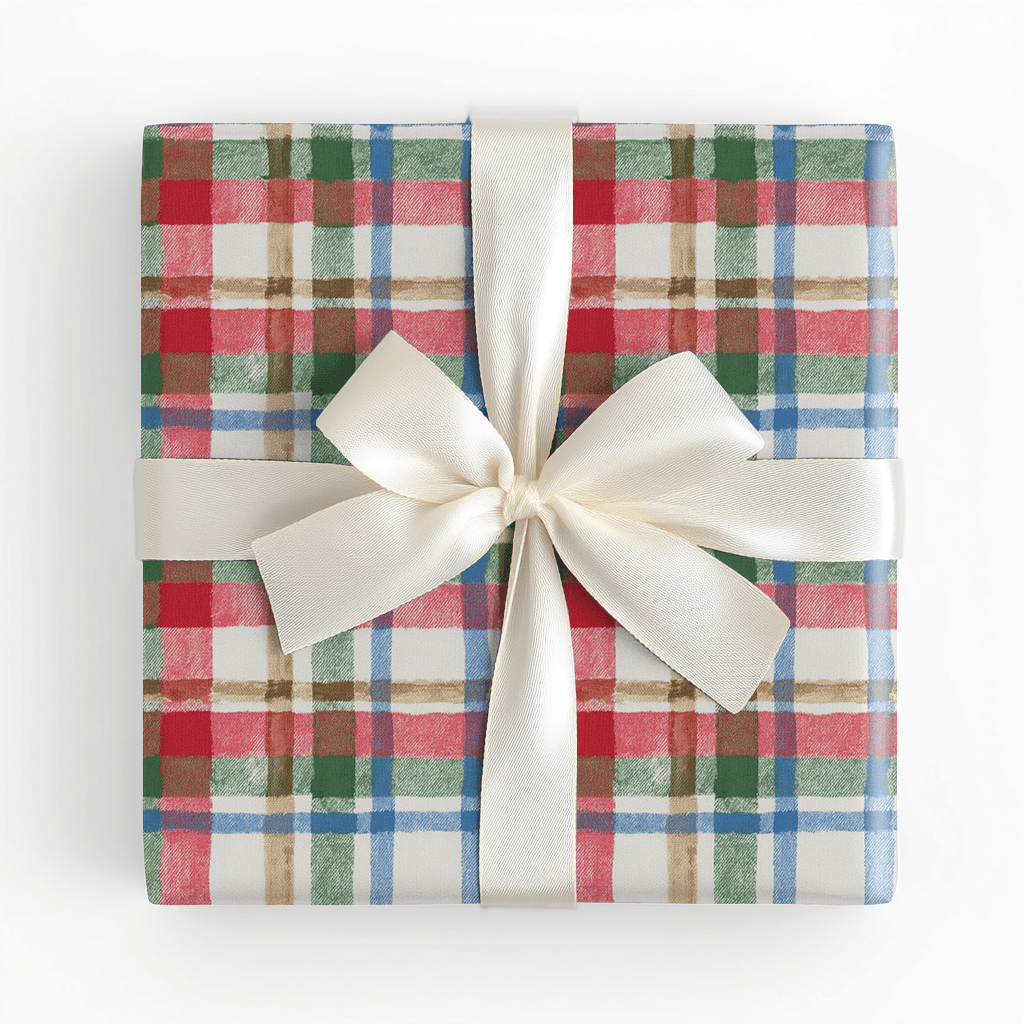 Pembroke Plaid - Wrapping Paper - Lemon Park