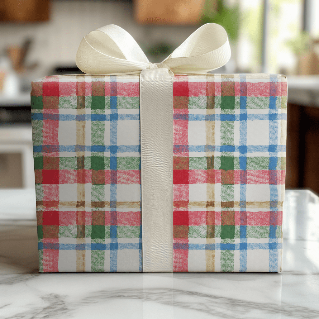 Pembroke Plaid - Wrapping Paper - Lemon Park