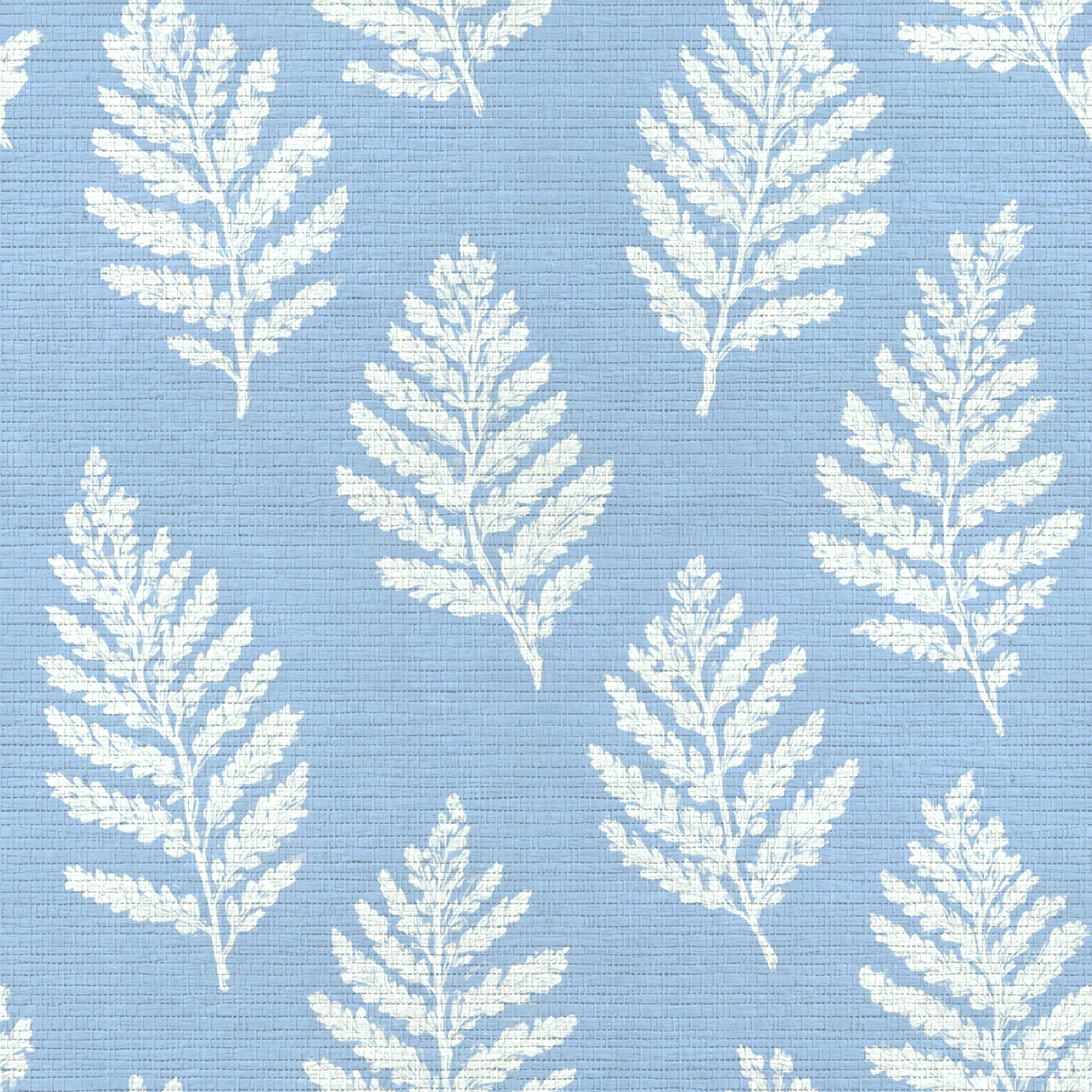 Periwinkle Branches Faux Grasscloth Wallpaper - Lemon Park