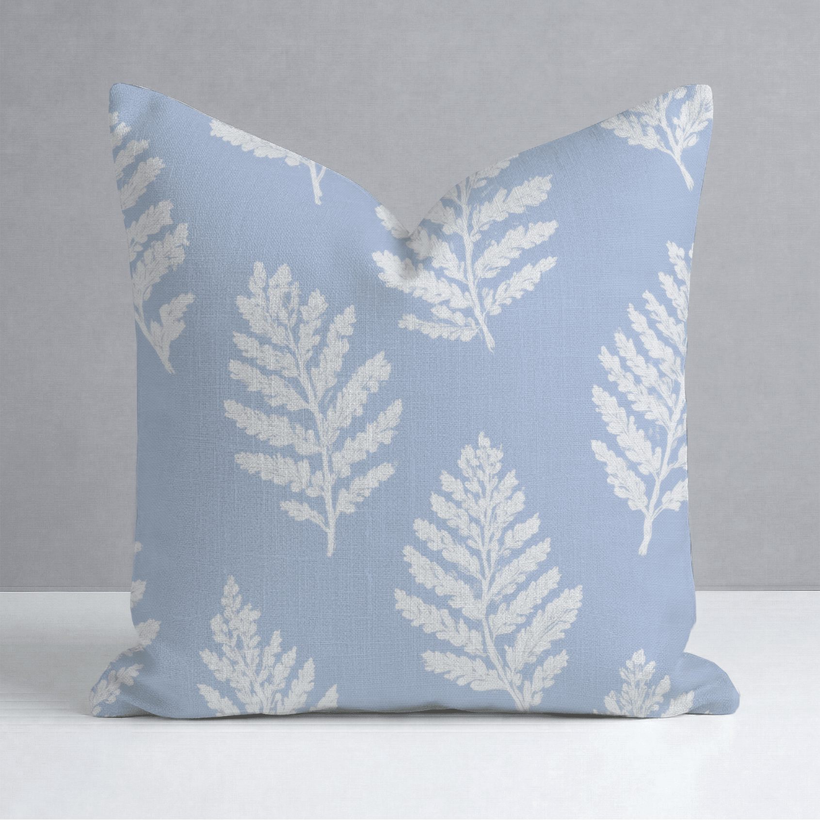 Periwinkle Branches Throw Pillow - Lemon Park