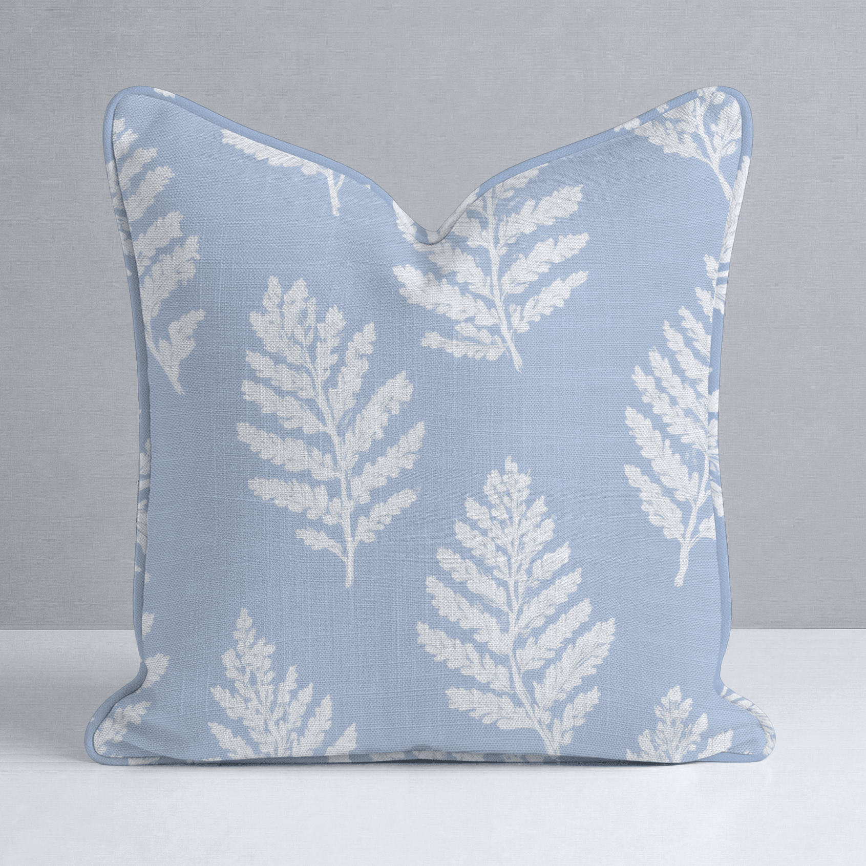 Periwinkle Branches Throw Pillow - Lemon Park