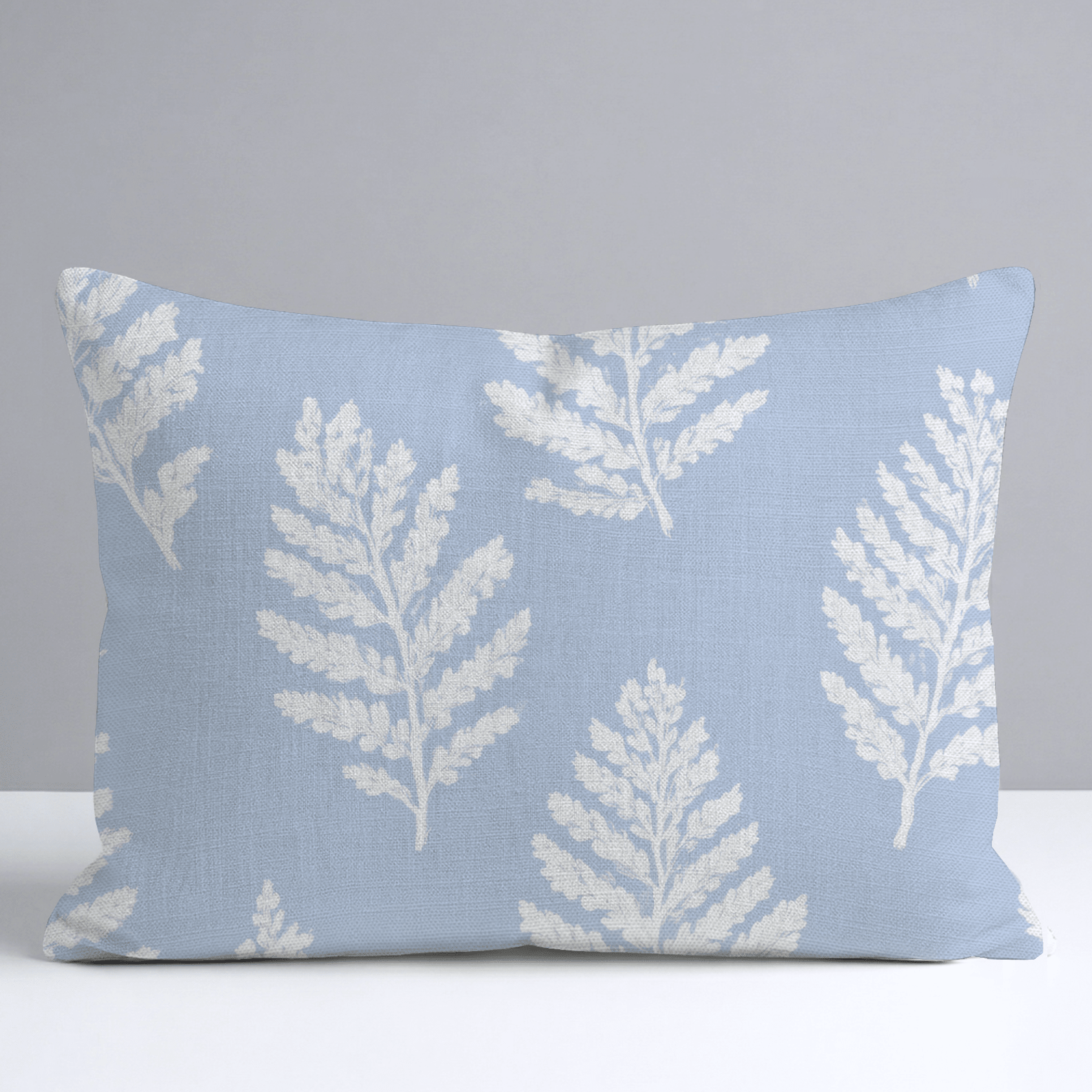 Periwinkle Branches Throw Pillow - Lemon Park