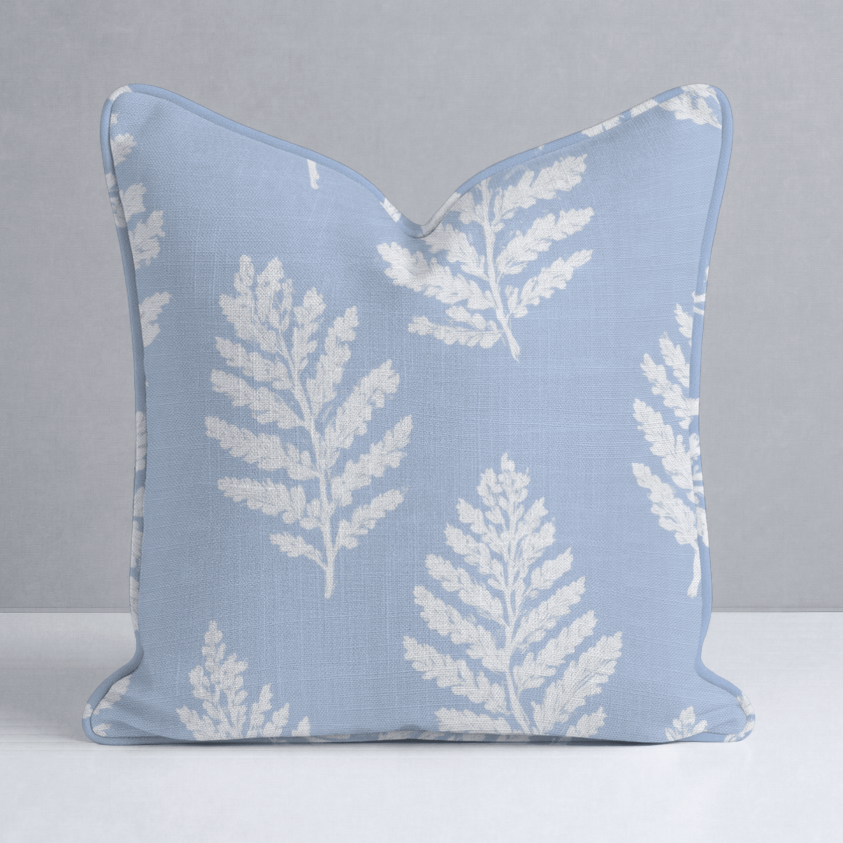 Periwinkle Branches Throw Pillow - Lemon Park