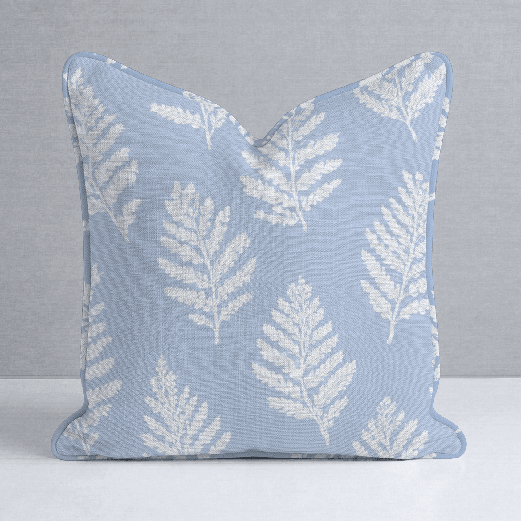 Periwinkle Branches Throw Pillow - Lemon Park