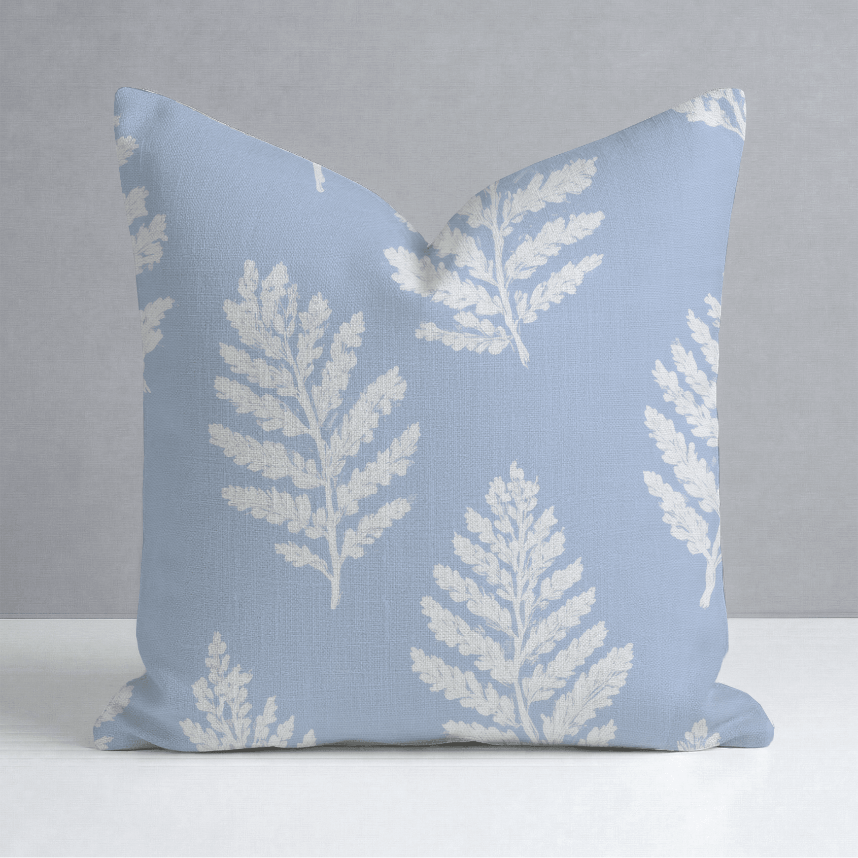 Periwinkle Branches Throw Pillow - Lemon Park