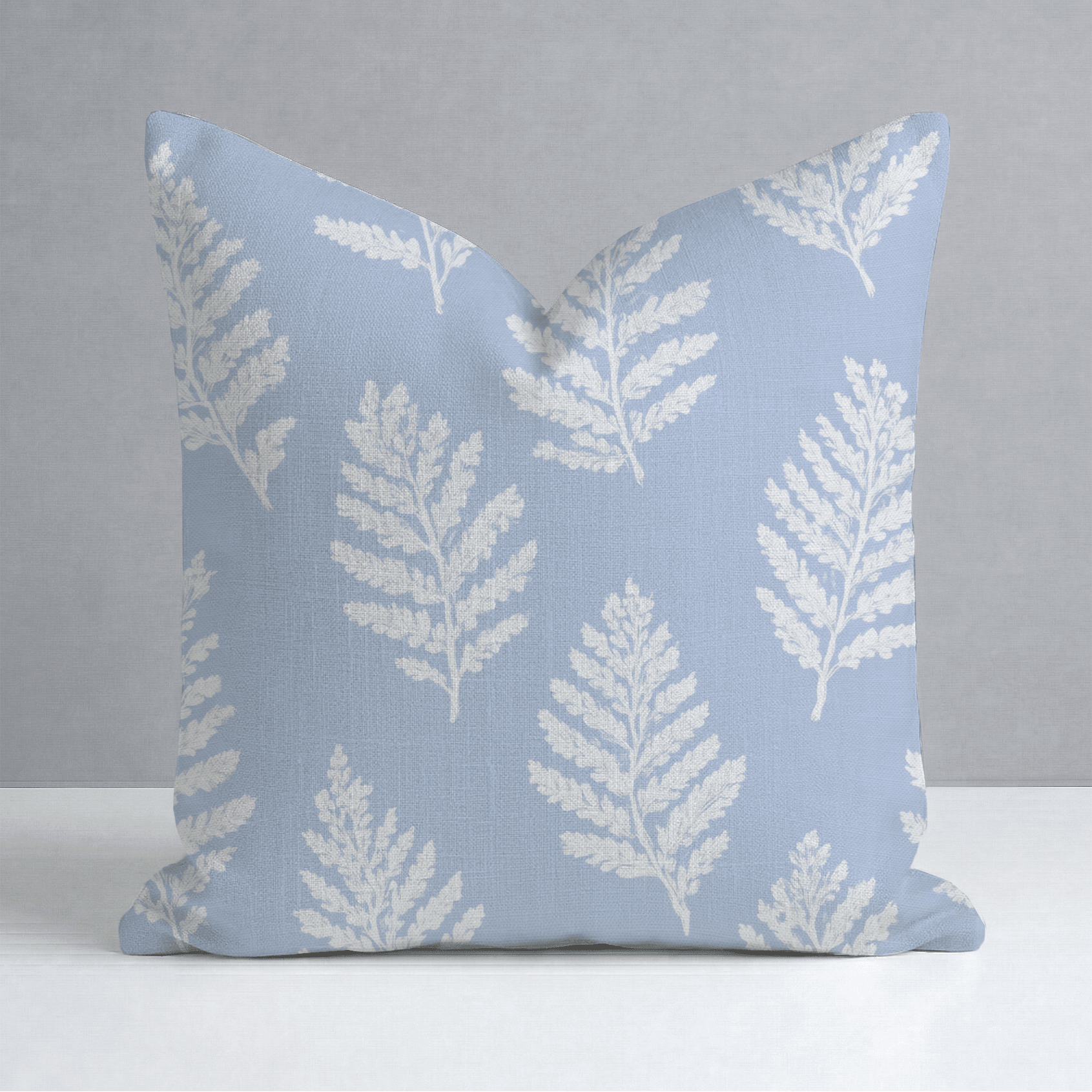 Periwinkle Branches Throw Pillow - Lemon Park