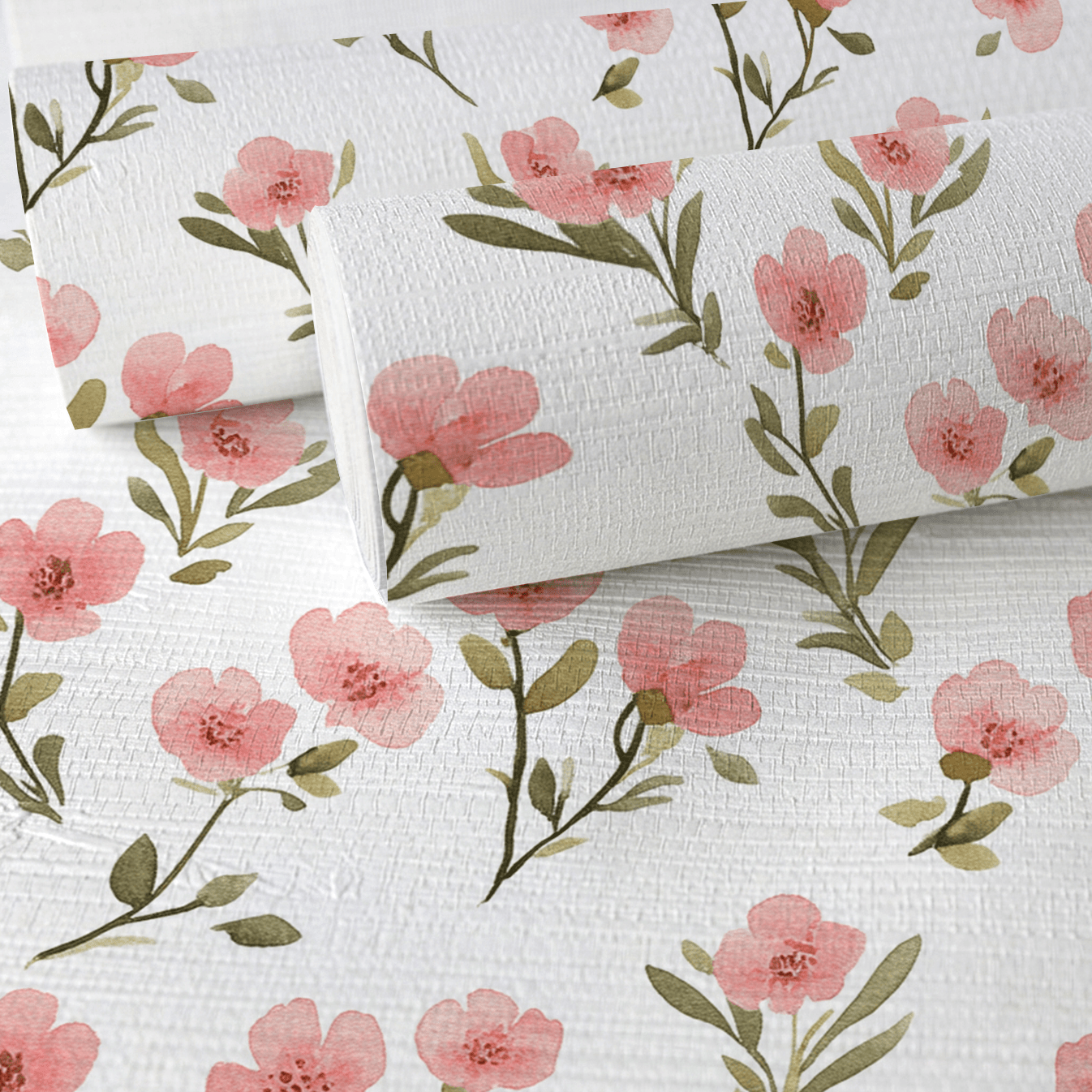 Petal Blush Faux Grasscloth Wallpaper - Lemon Park