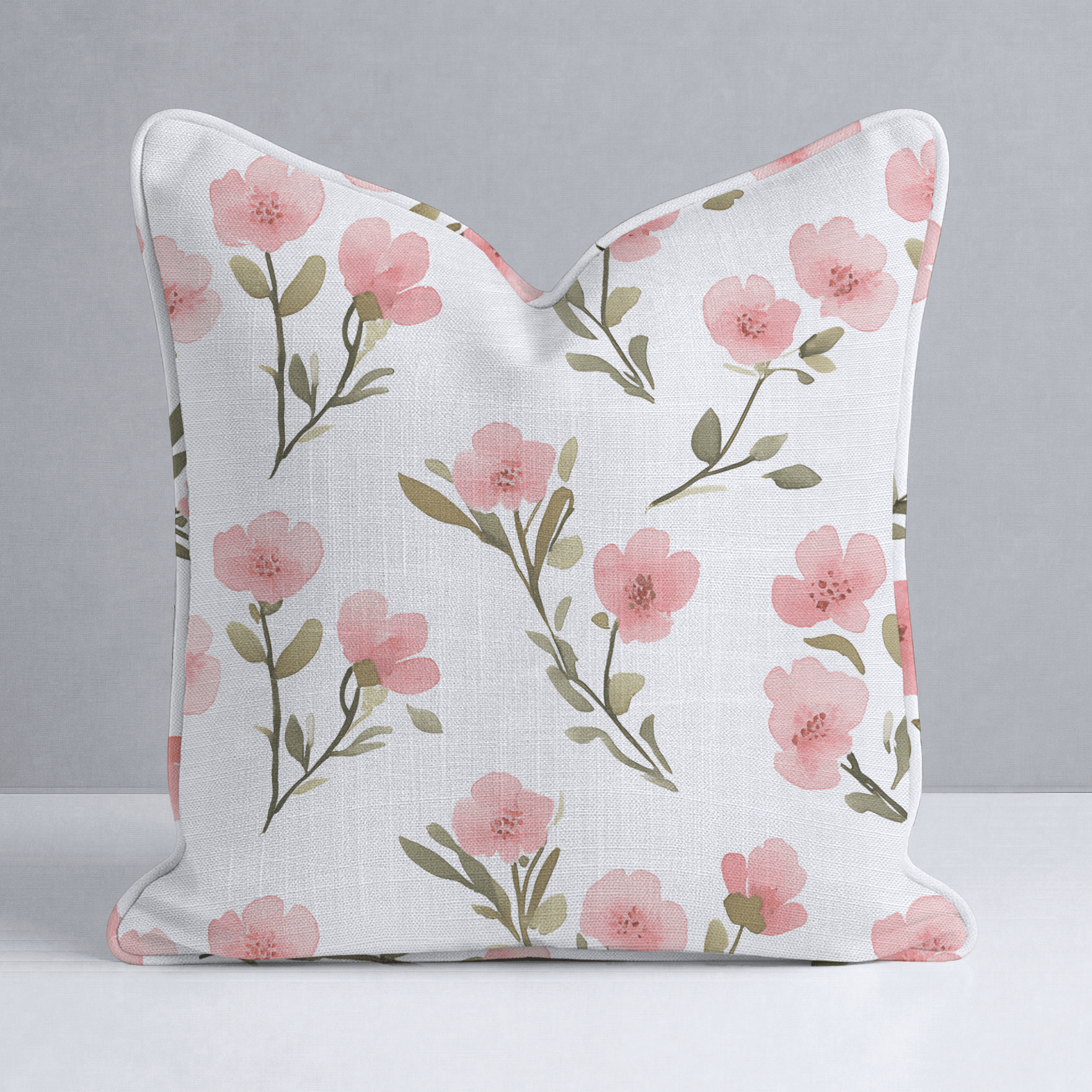 Petal Blush Throw Pillow - Lemon Park