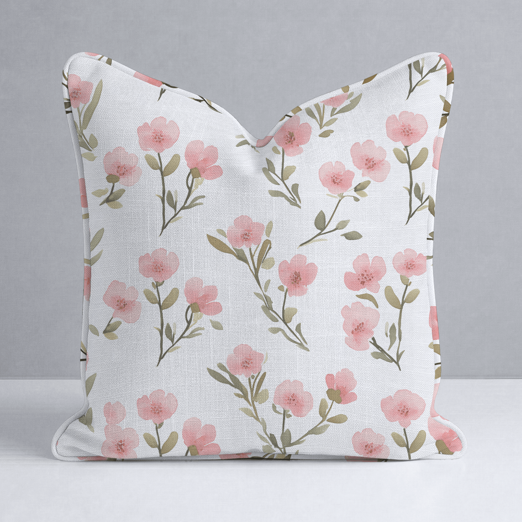 Petal Blush Throw Pillow - Lemon Park