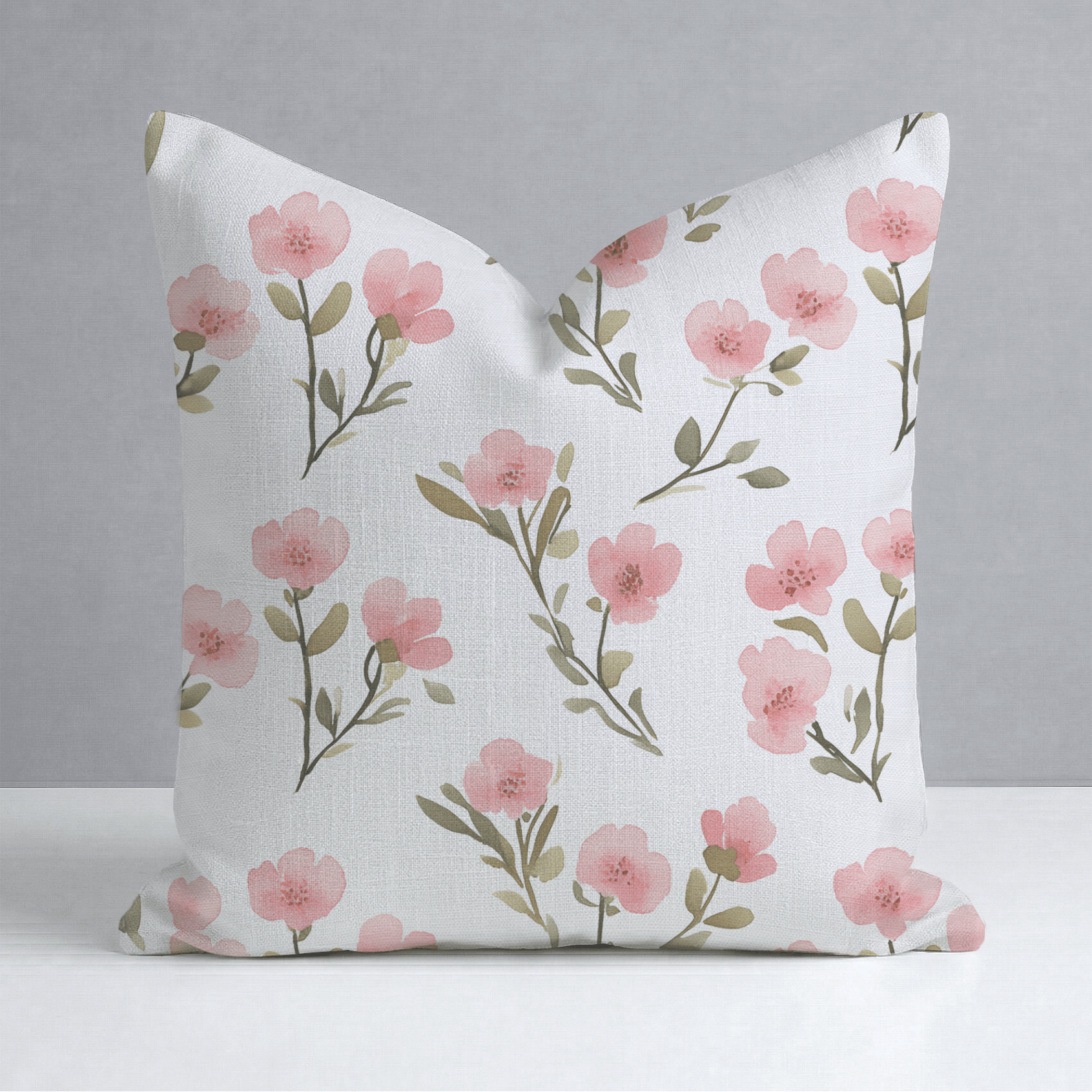 Petal Blush Throw Pillow - Lemon Park