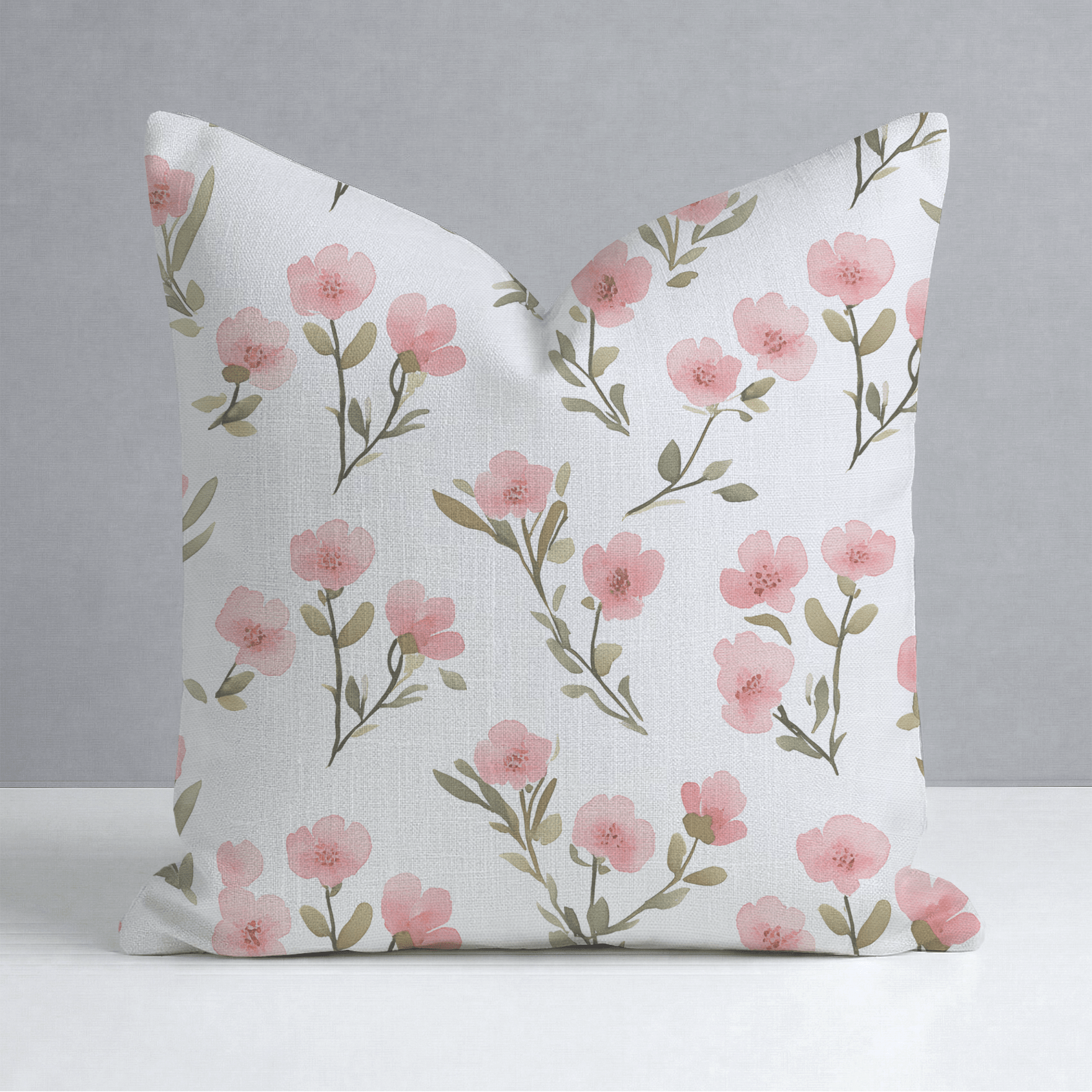 Petal Blush Throw Pillow - Lemon Park