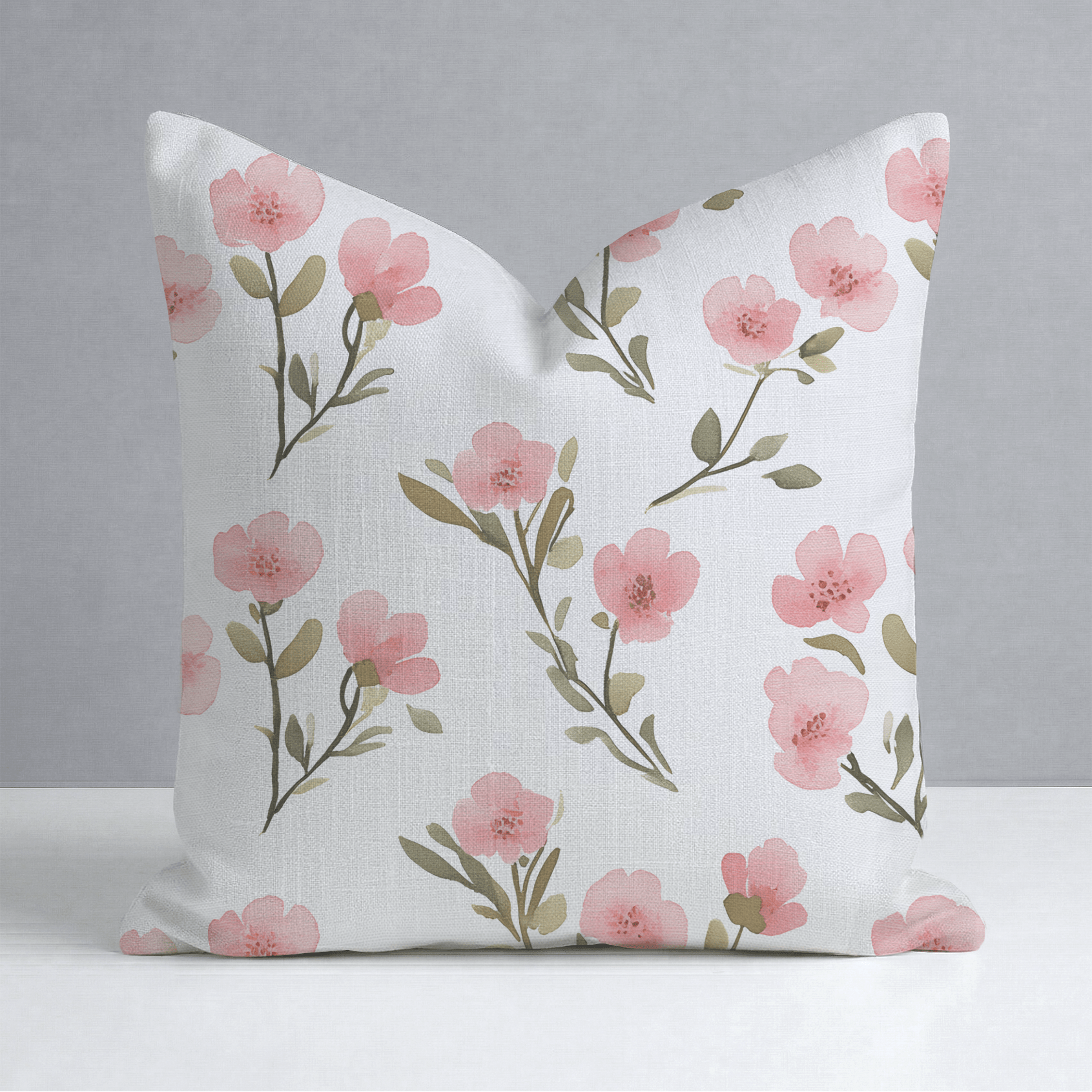 Petal Blush Throw Pillow - Lemon Park