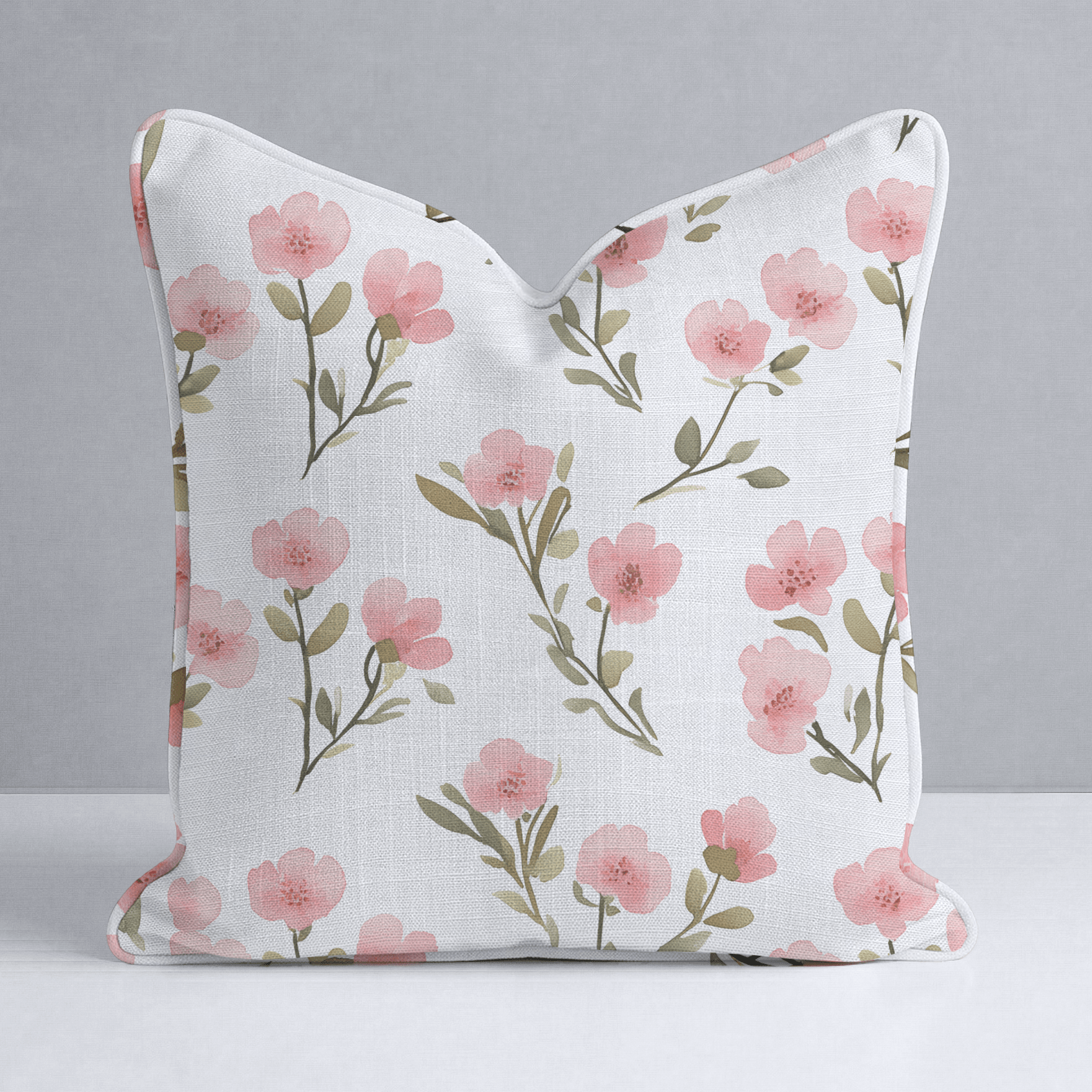 Petal Blush Throw Pillow - Lemon Park