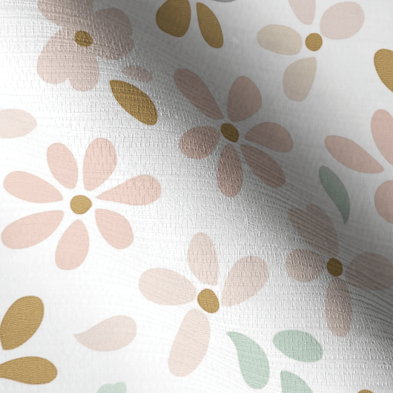 Petal Dots Faux Grasscloth Wallpaper - Lemon Park