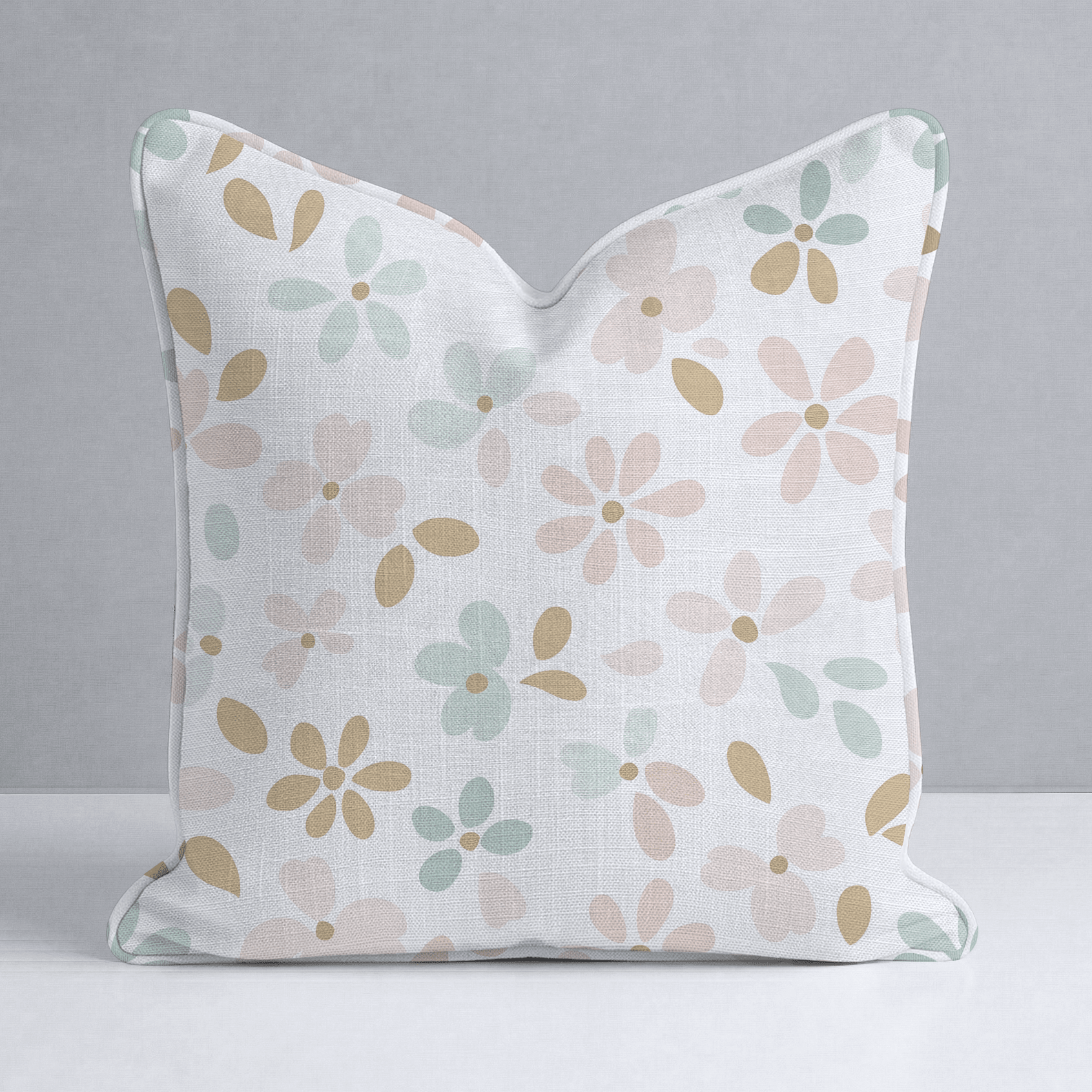 Petal Dots Throw Pillow - Lemon Park