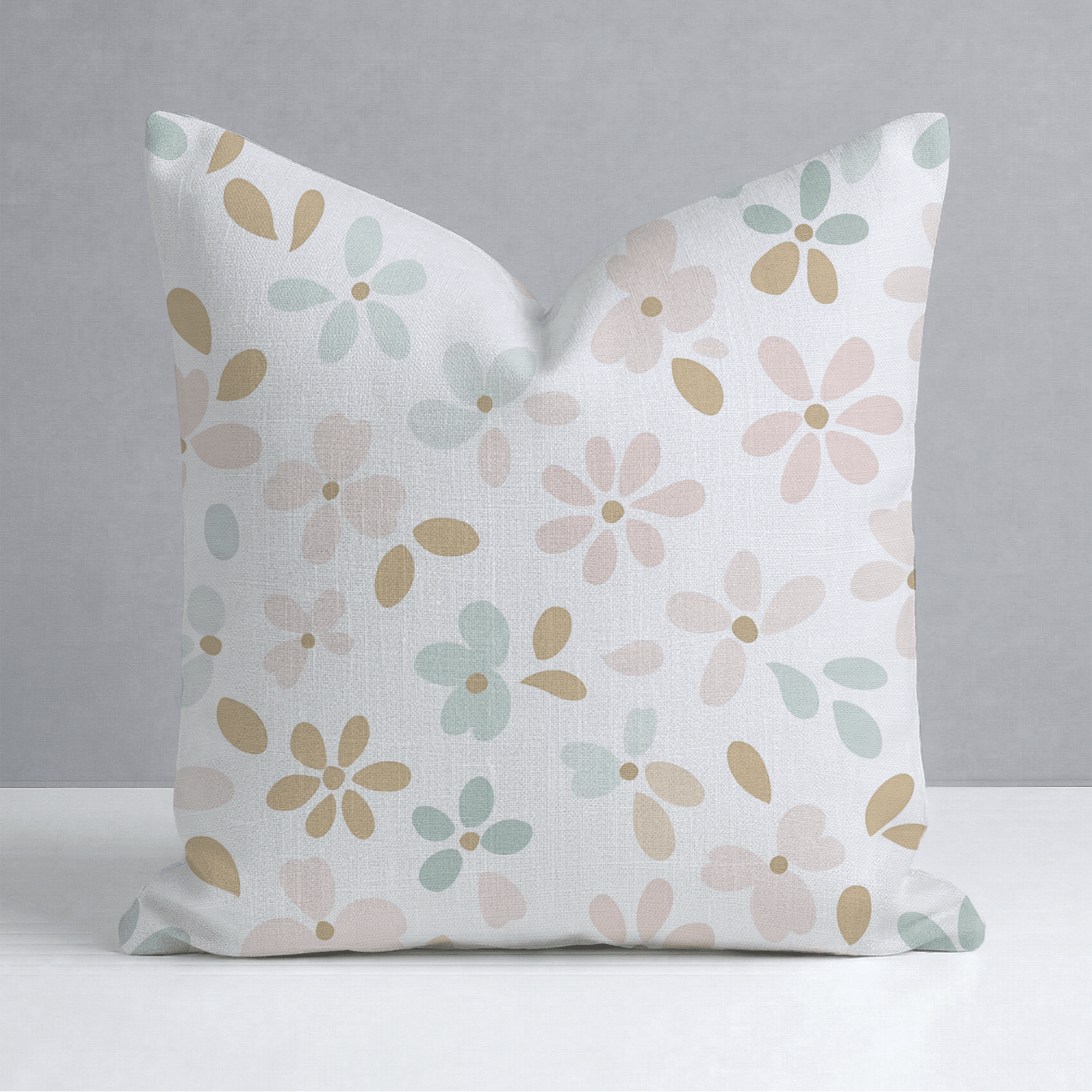 Petal Dots Throw Pillow - Lemon Park