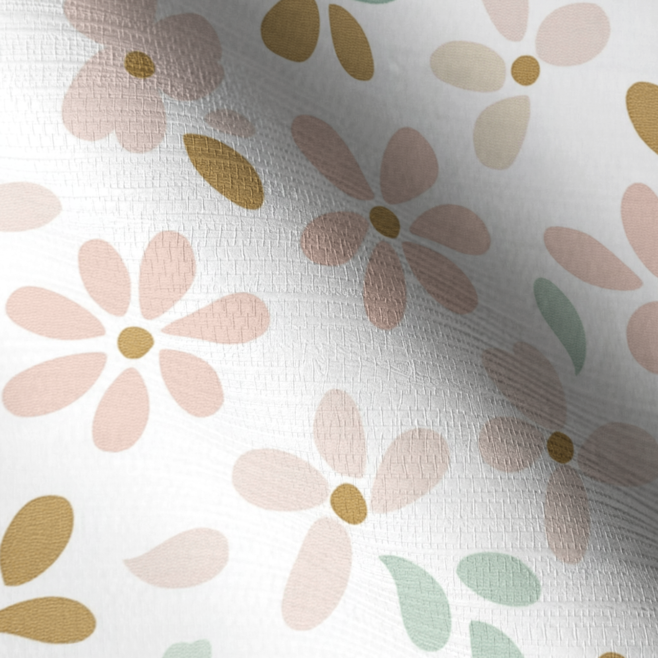 Petal Dots Faux Grasscloth Wallpaper