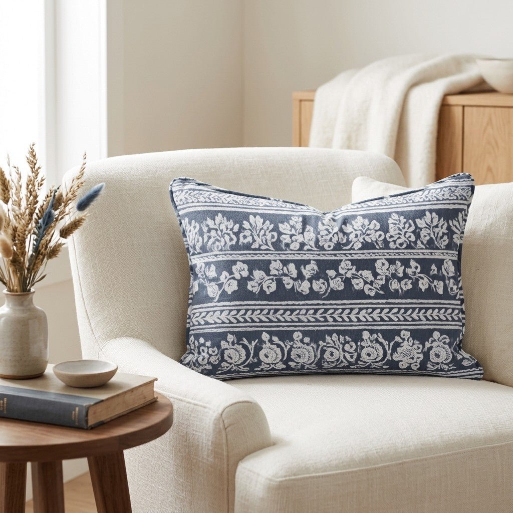 Petal Glen Throw Pillow - Lemon Park