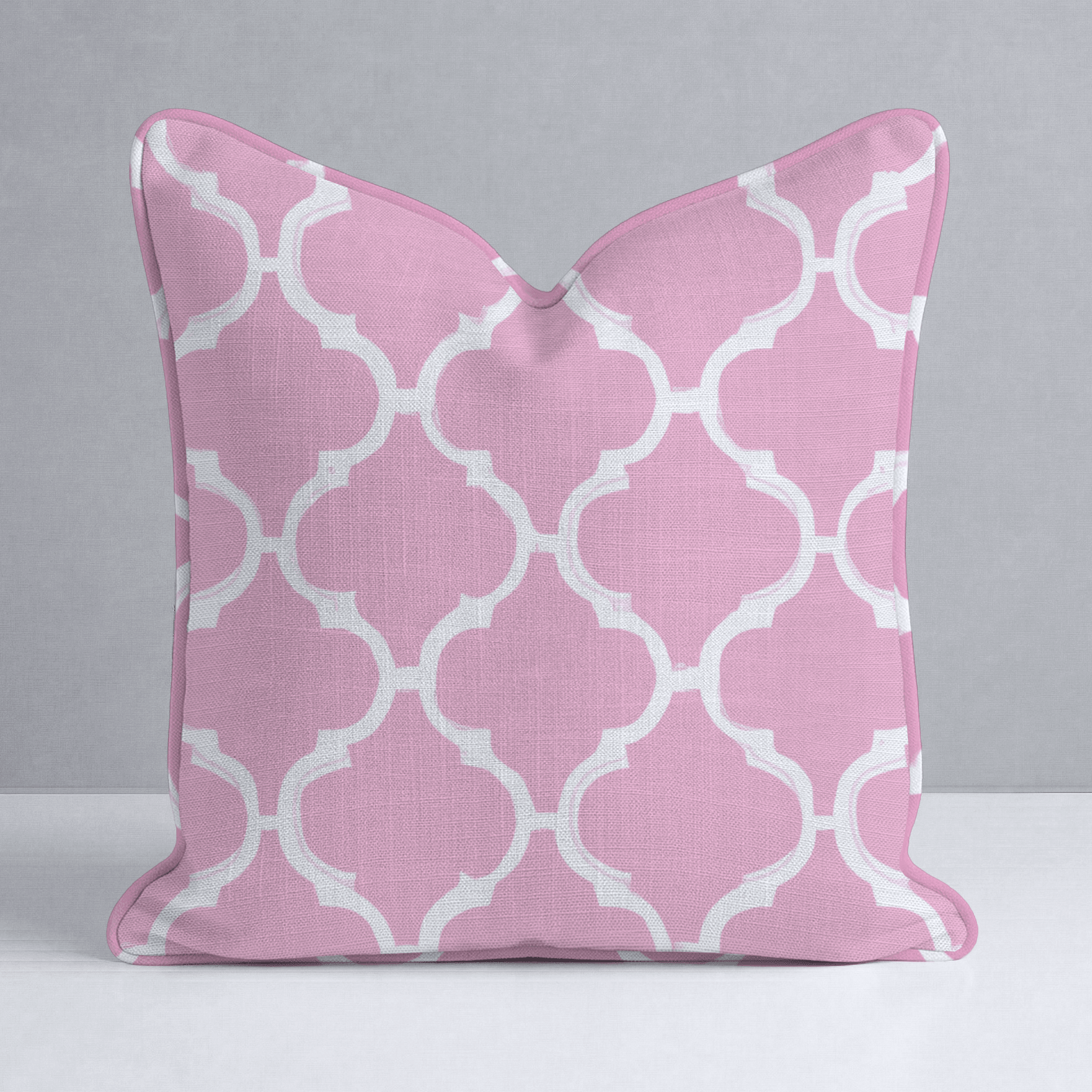 Petal Lattice Throw Pillow - Lemon Park