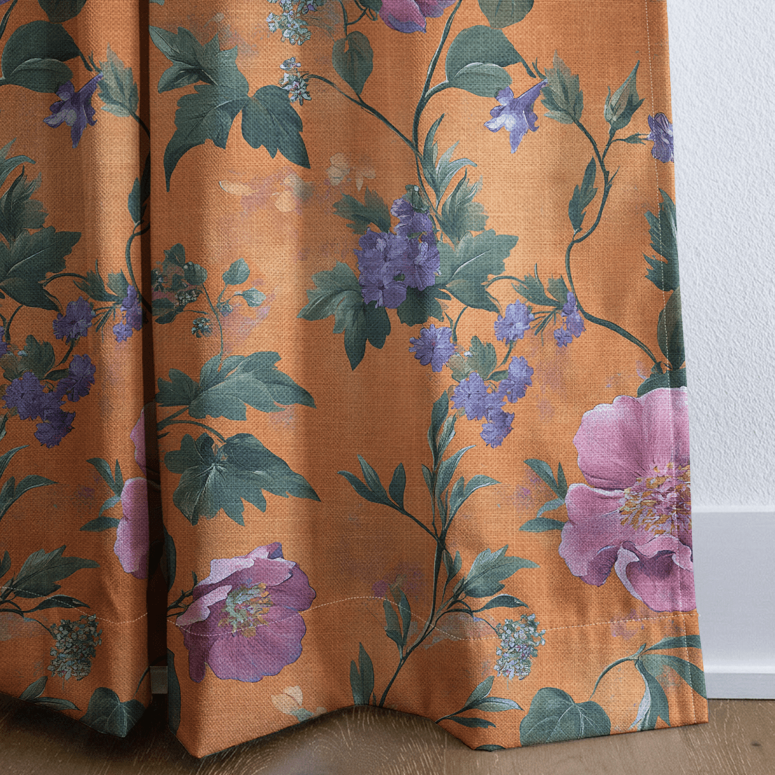 Petals & Persimmons - Drapery - Lemon Park
