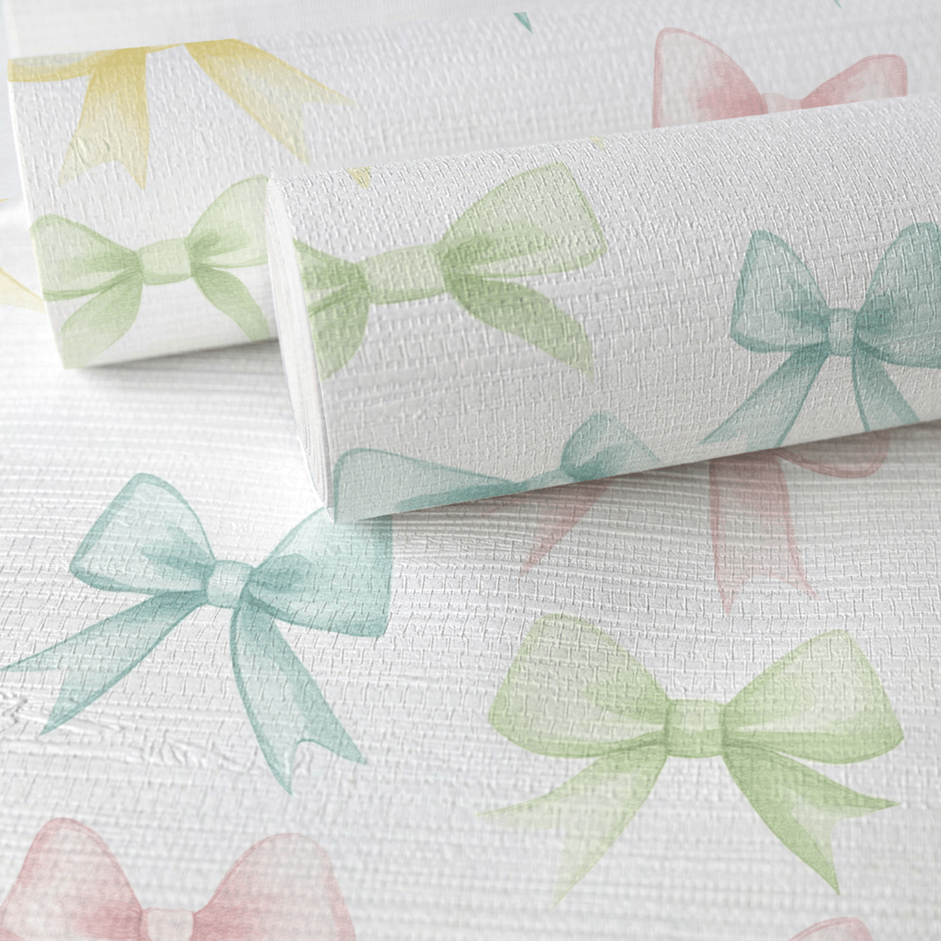 Phoebe Faux Grasscloth Wallpaper - Lemon Park