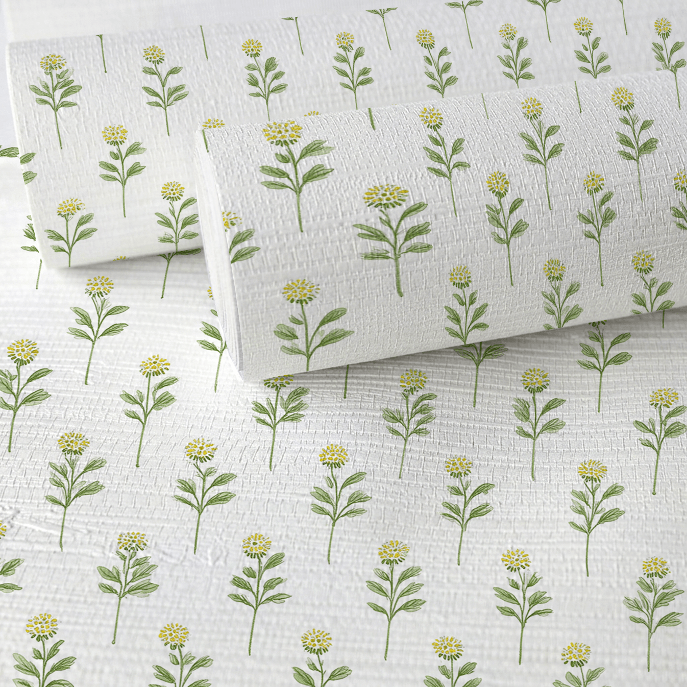 Pick Me Faux Grasscloth Wallpaper - Lemon Park