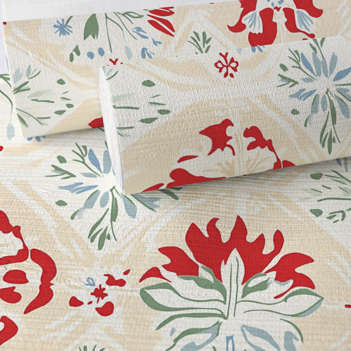 Picnic Faux Grasscloth Wallpaper