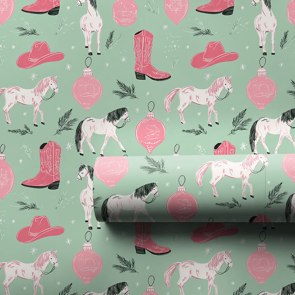 Pine & Pony Christmas - Wrapping Paper - Lemon Park