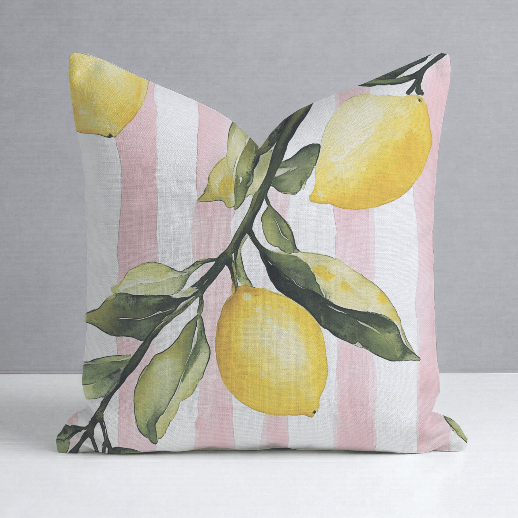 Pink Lemonade Throw Pillow - Lemon Park