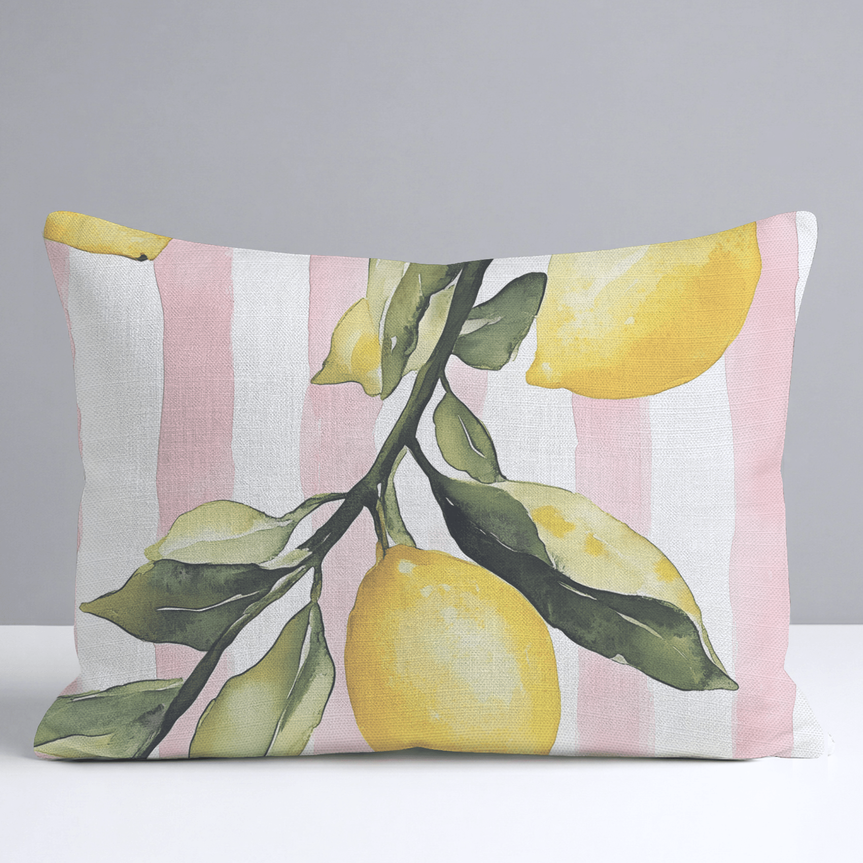 Pink Lemonade Throw Pillow - Lemon Park