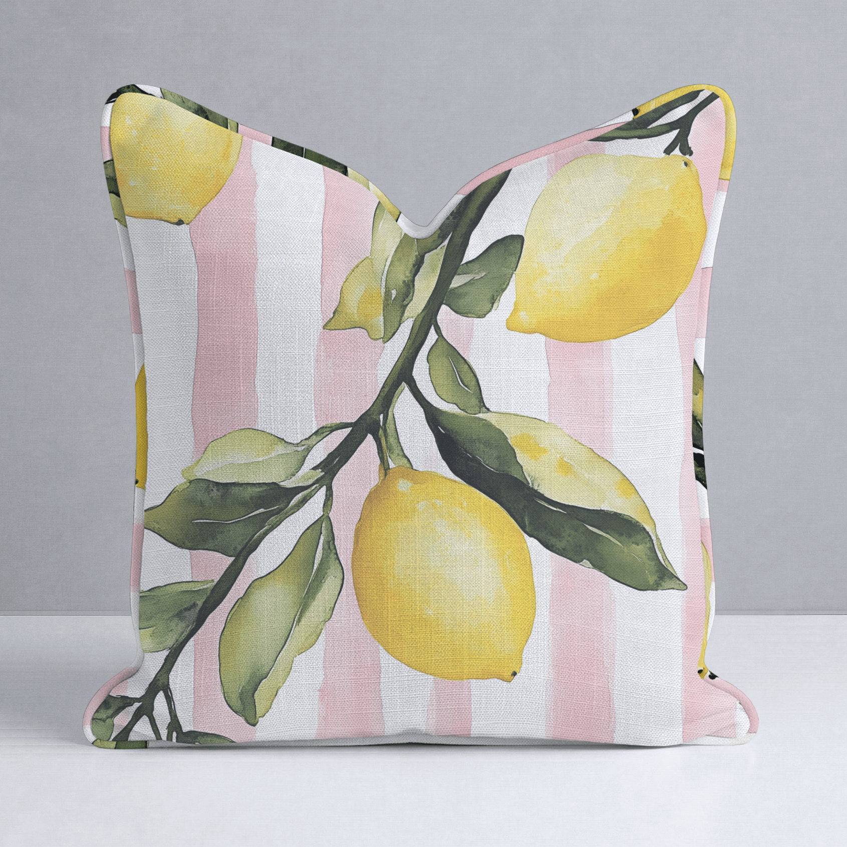 Pink Lemonade Throw Pillow - Lemon Park