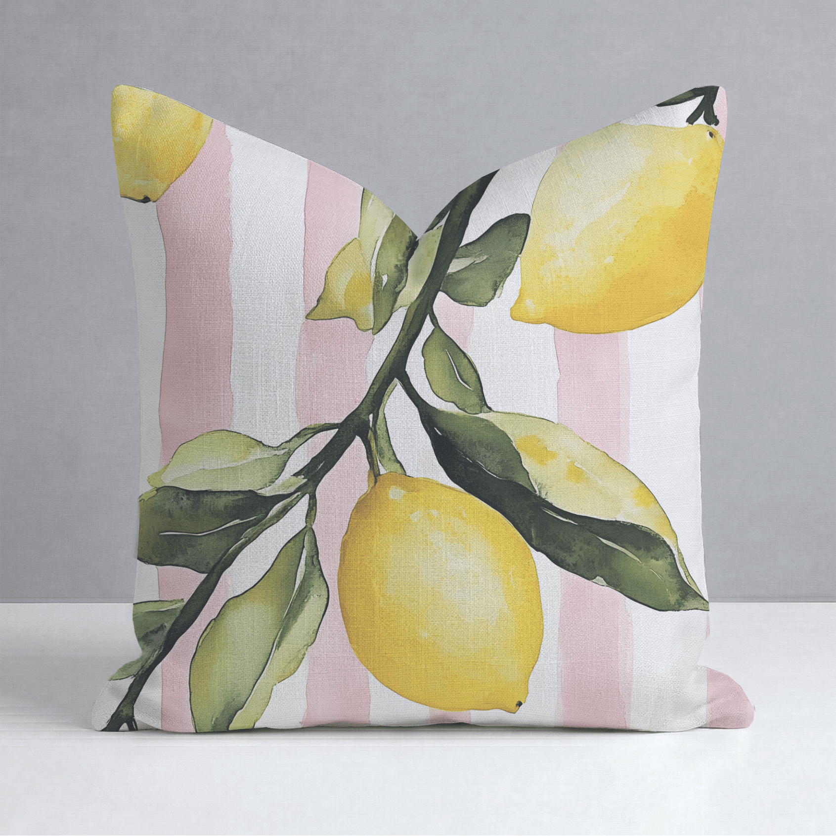 Pink Lemonade Throw Pillow - Lemon Park
