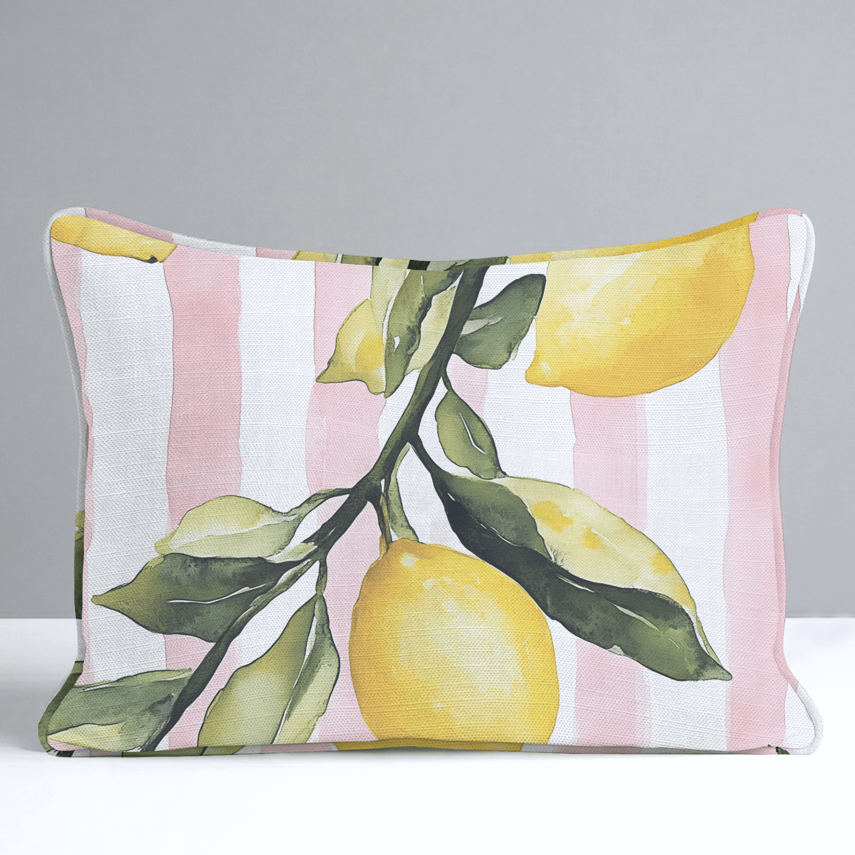 Pink Lemonade Throw Pillow - Lemon Park