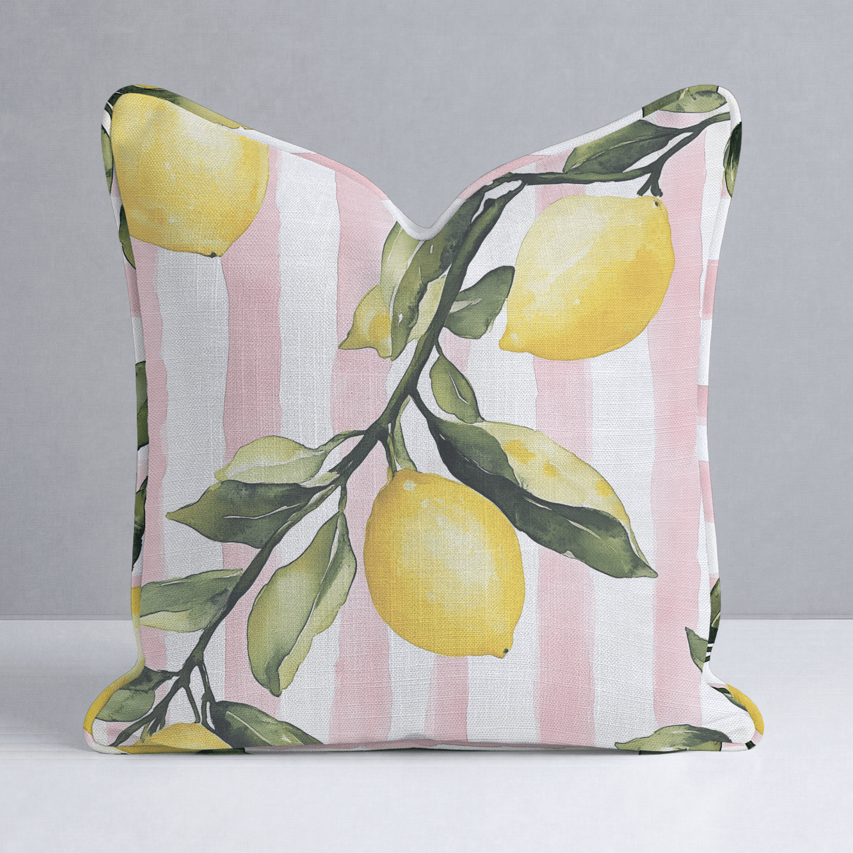Pink Lemonade Throw Pillow - Lemon Park