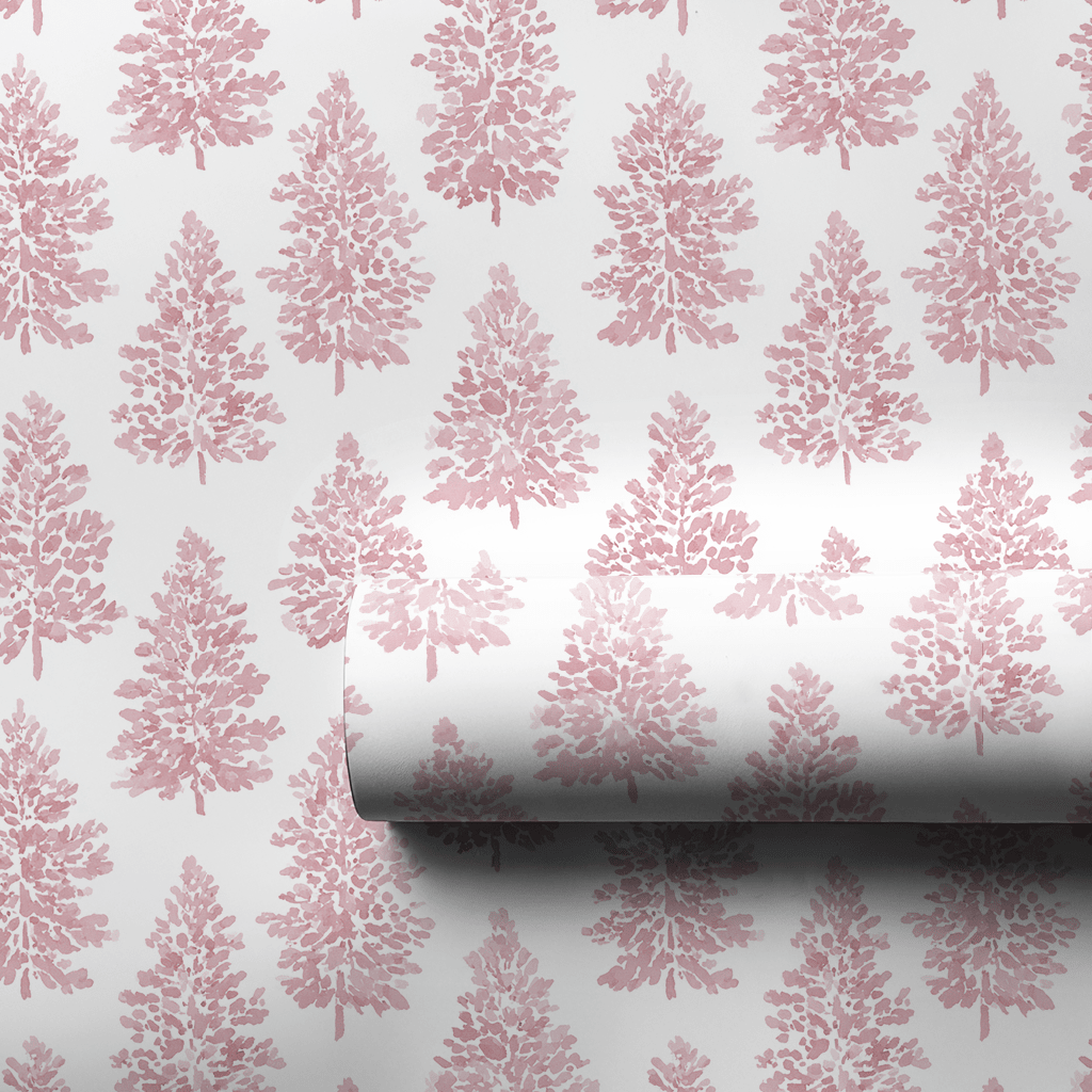 Pink Pines - Wrapping Paper - Lemon Park