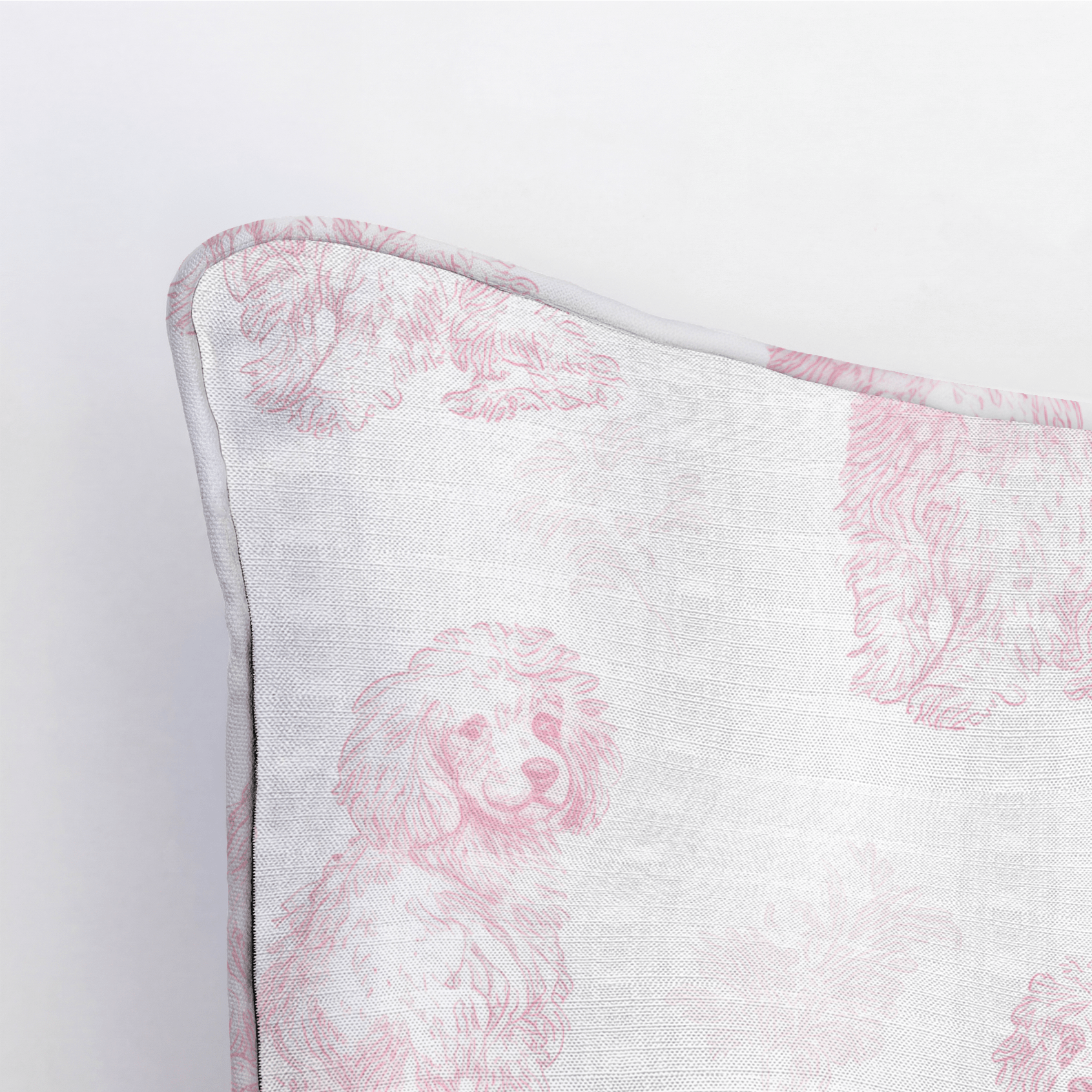 Pink Poodles Throw Pillow - Lemon Park