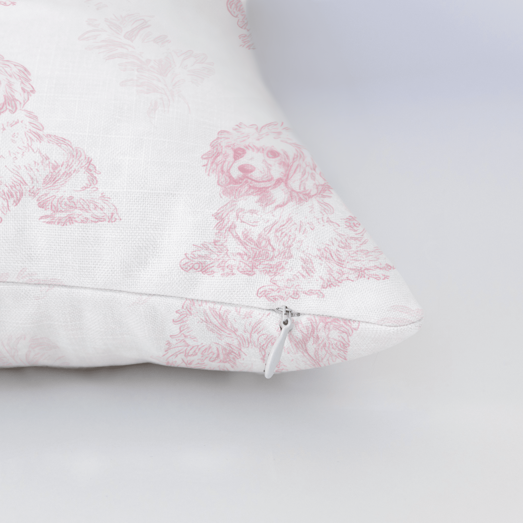 Pink Poodles Throw Pillow - Lemon Park
