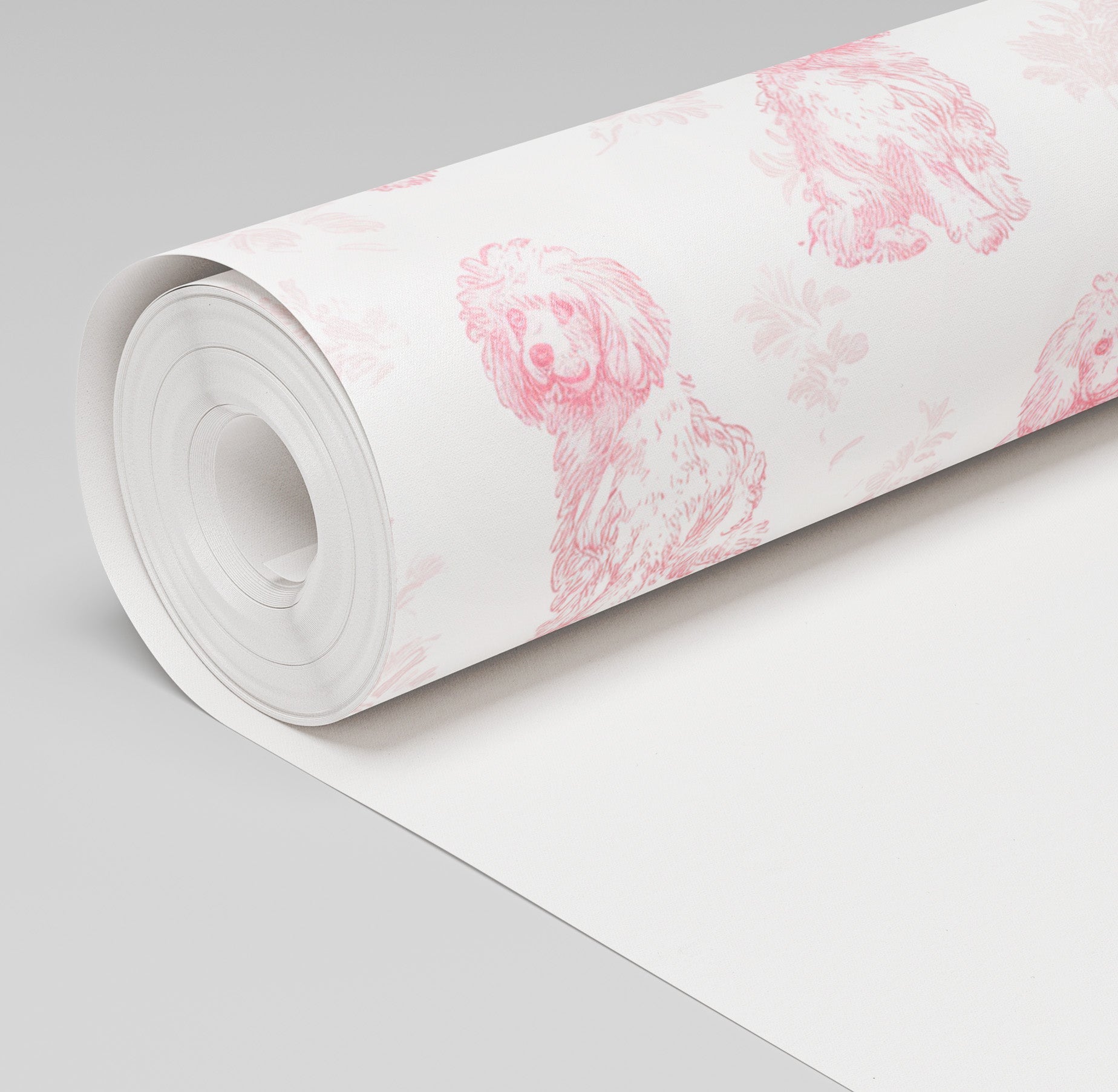Pink Poodles Wallpaper - Lemon Park