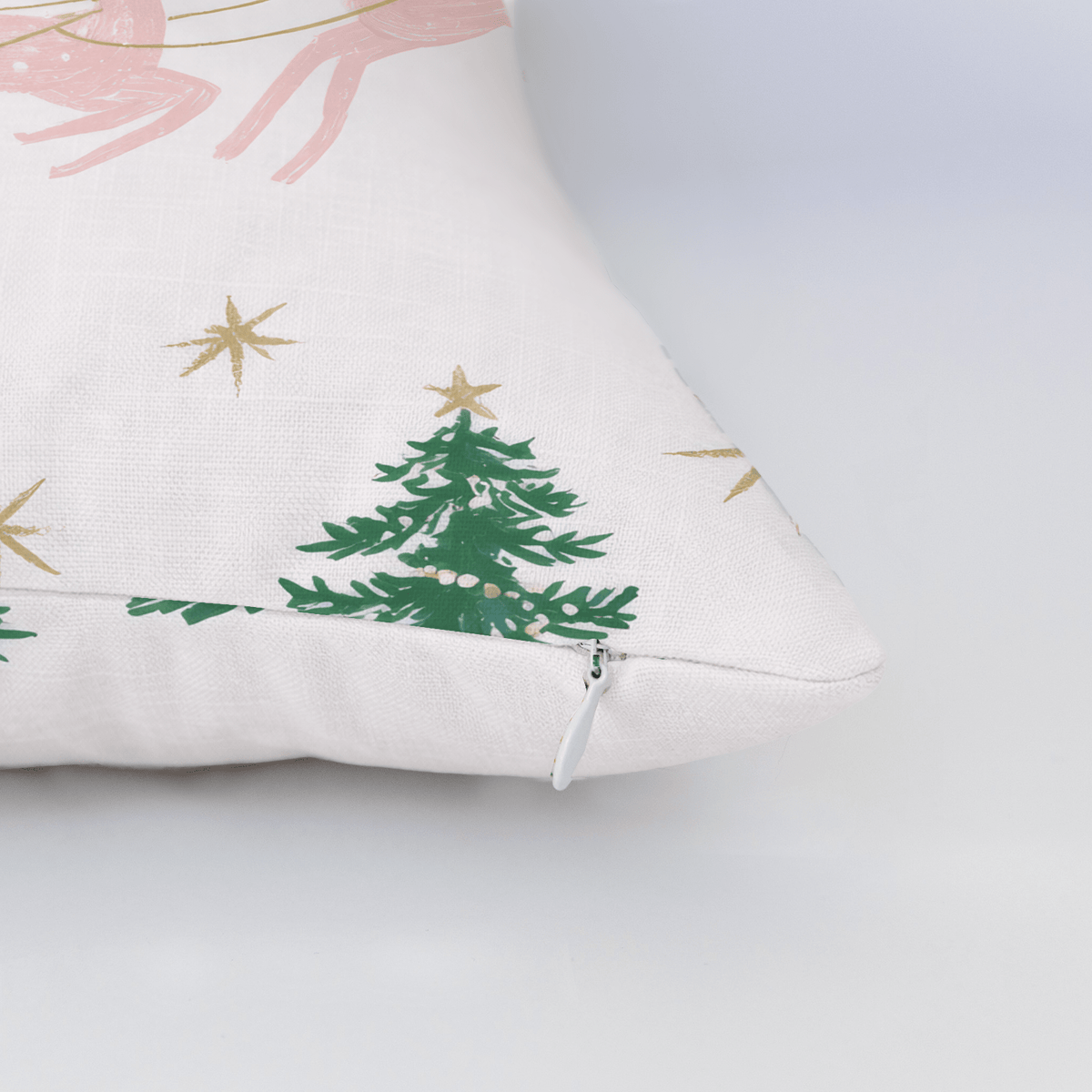 Pink Sleigh Ride Throw Pillow - Lemon Park